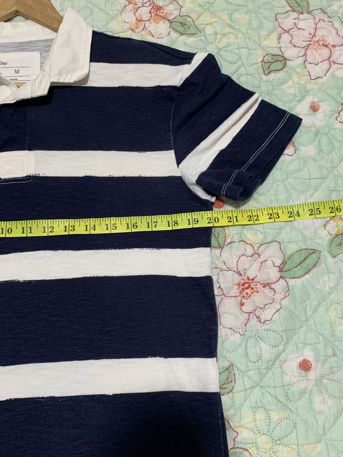 Gap Vintage Y2K Gap Polo Shirt Mens Striped Size US M / EU 48-50 / 2 - 12 Thumbnail