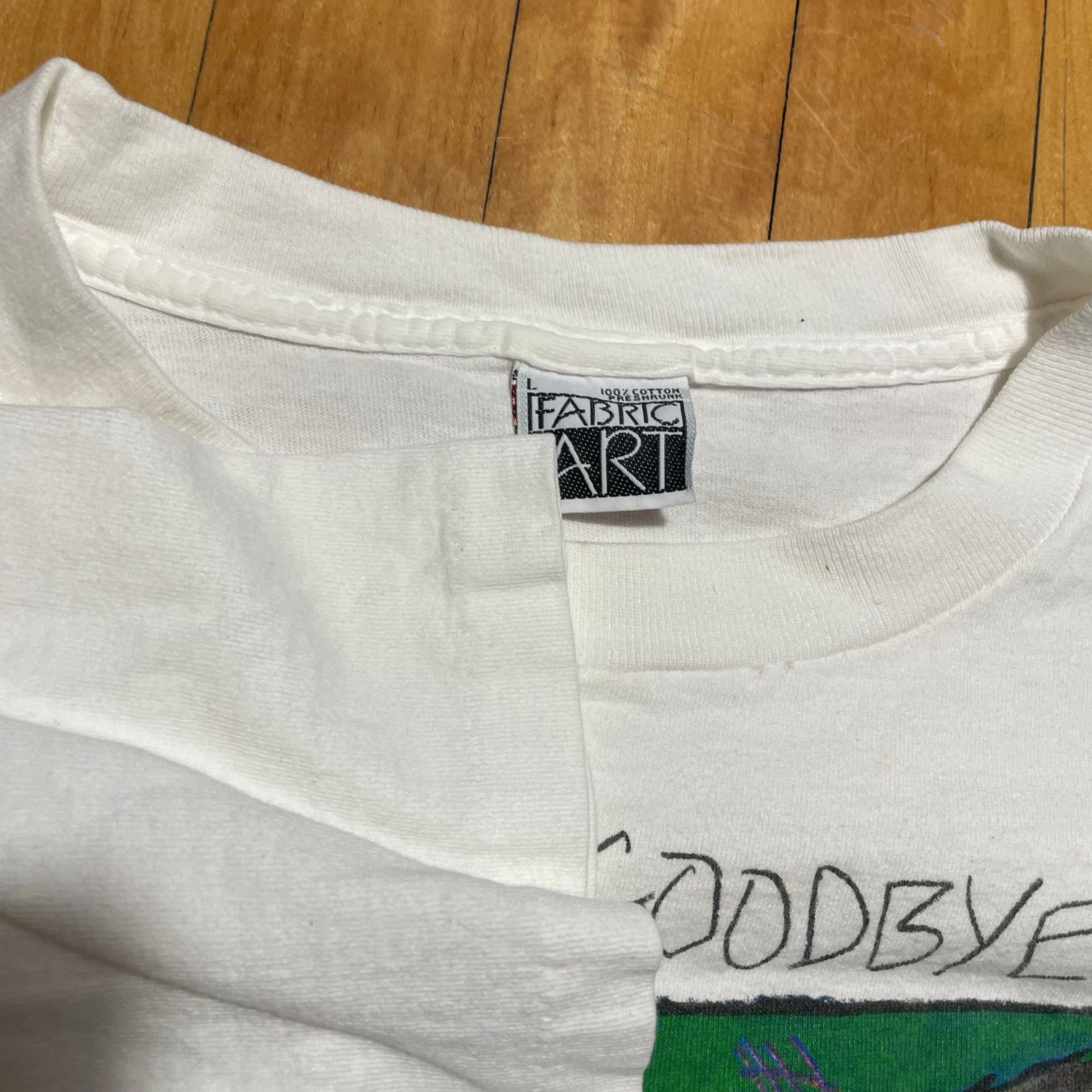 Vintage Don't Say Goodbye Wolf Nature Art Tee Size L Size US L / EU 52-54 / 3 - 2 Thumbnail