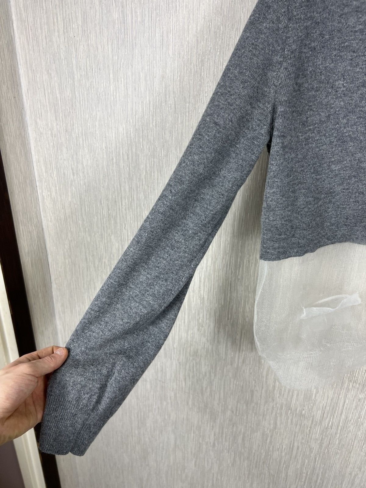 Marc Jacobs Marc Jacobs wool cashmere knit transparent cardigan sweater Size L / US 10 / IT 46 - 12 Thumbnail