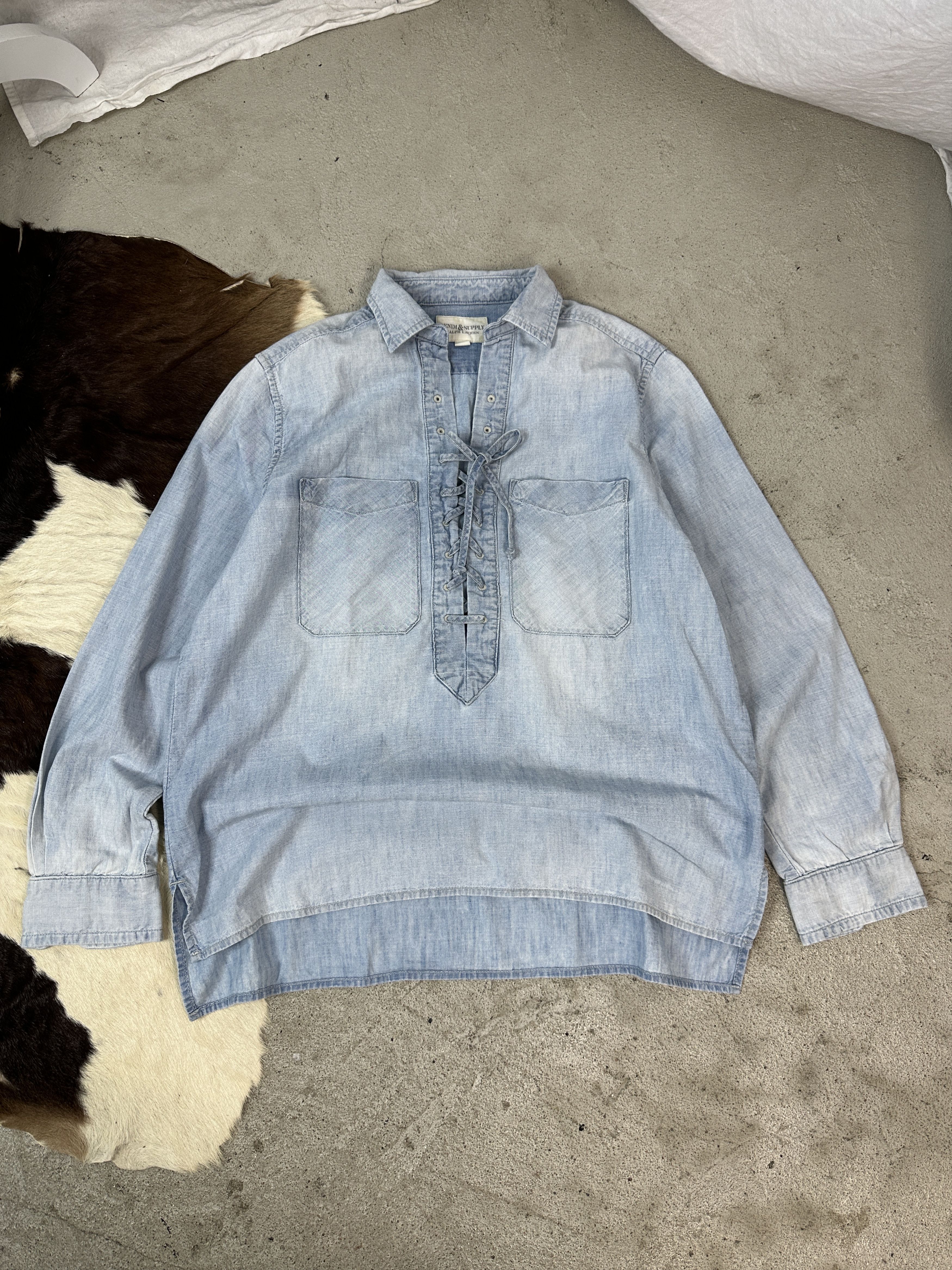 Ralph Lauren × Vintage Women's Shirt Denim Ralph Lauren Size M / US 6-8 / IT 42-44 - 1 Thumbnail