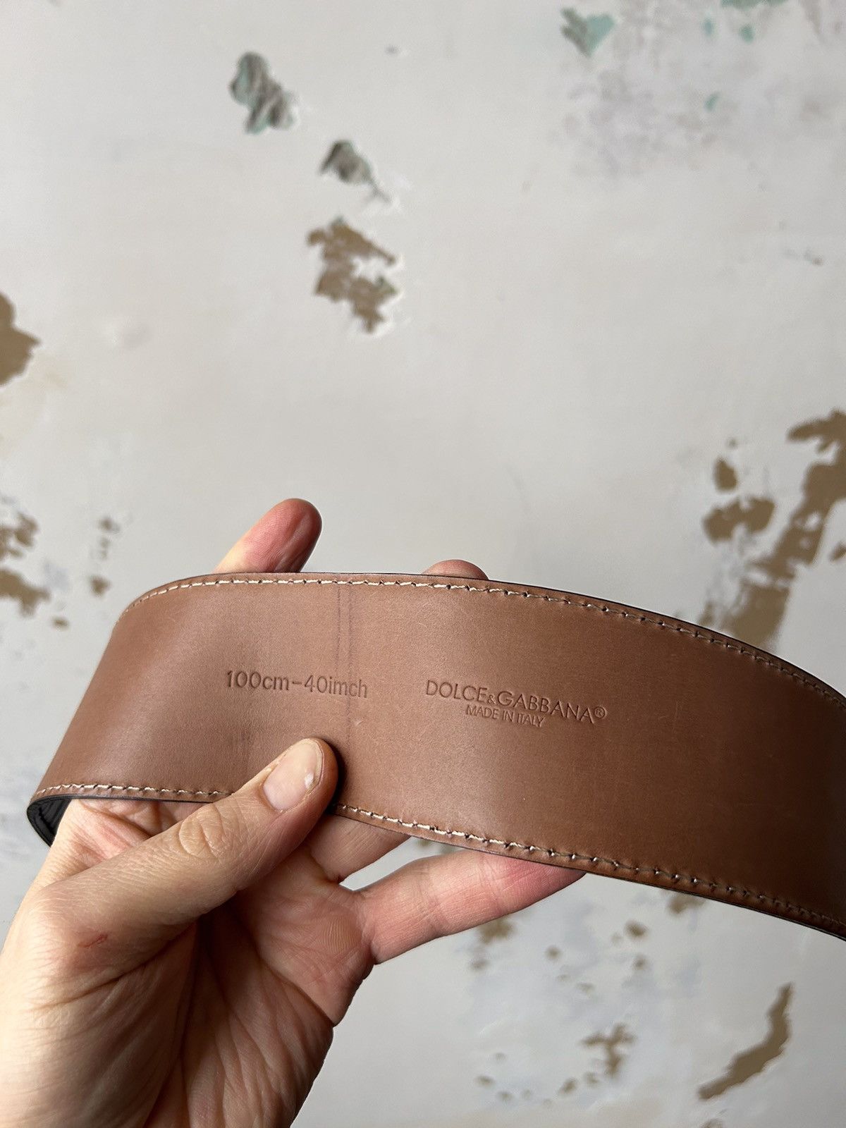 Dolce & Gabbana DOLCE&GABBANA LEATHER BELT Size ONE SIZE - 5 Thumbnail
