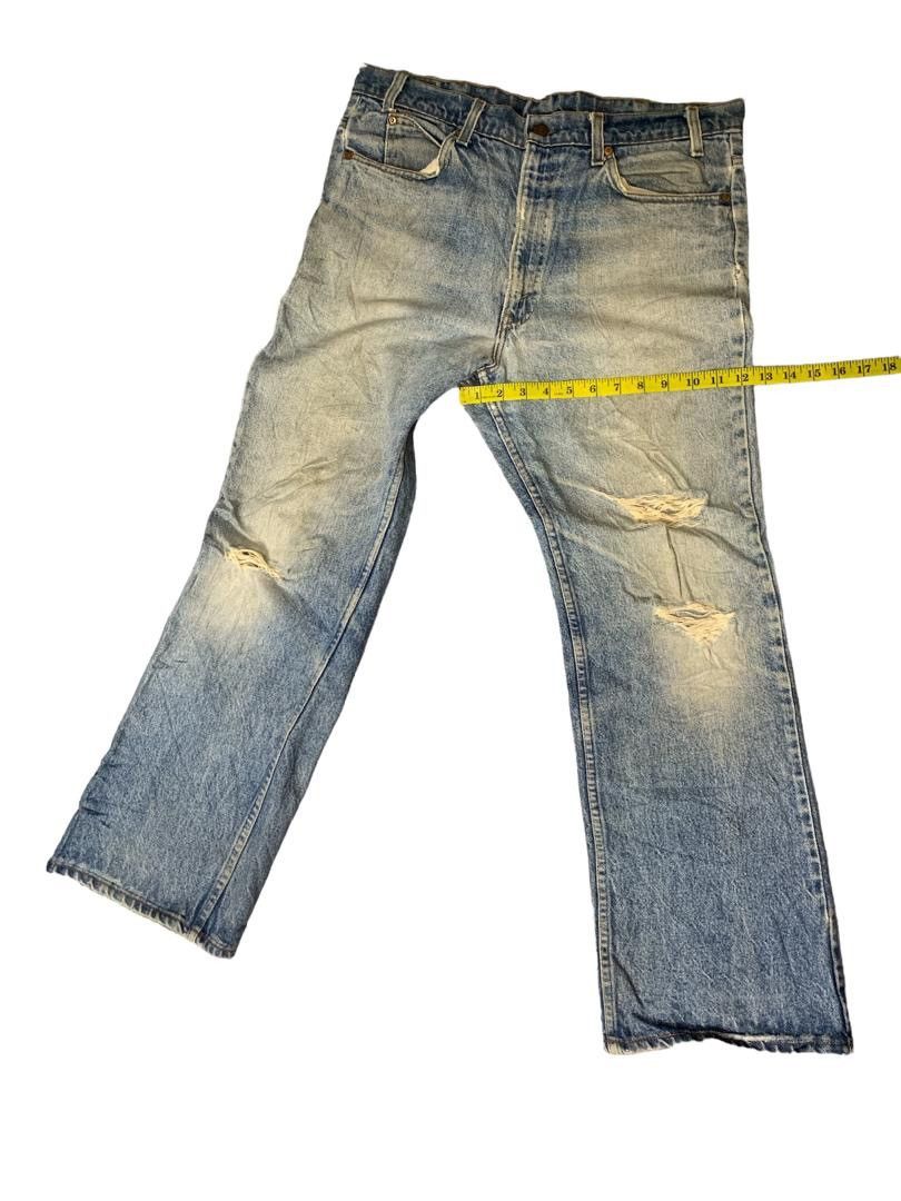 Levi's Vintage Clothing Vintage Levi’s Orange Tab Distressed Bootcut Denim Size 35" - 13 Thumbnail
