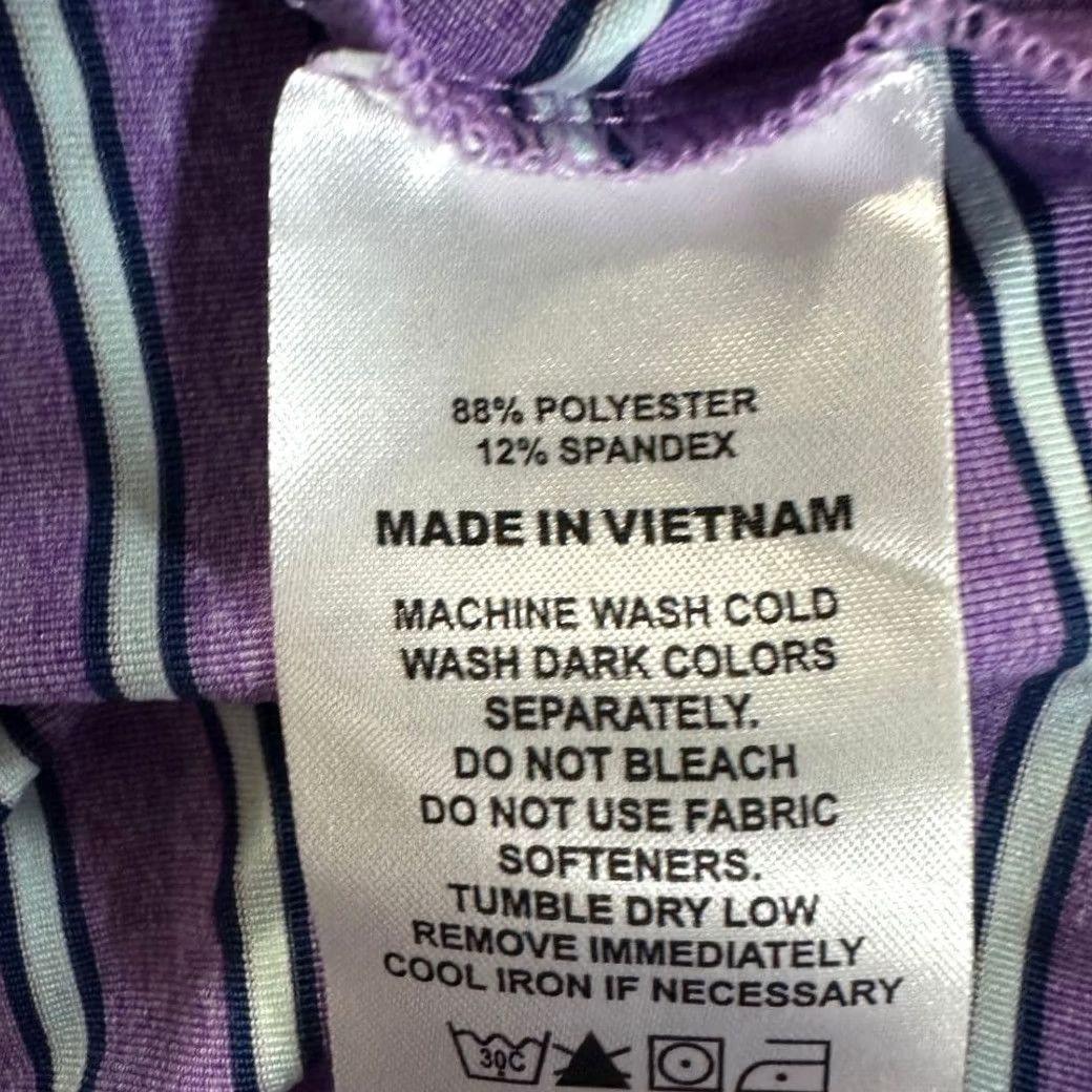 Footjoy FootJoy FJ Polo Shirt Mens XL Purple Stripe Rugby Athletic Short Sleeve Shirt Size US XL / EU 56 / 4 - 5 Thumbnail