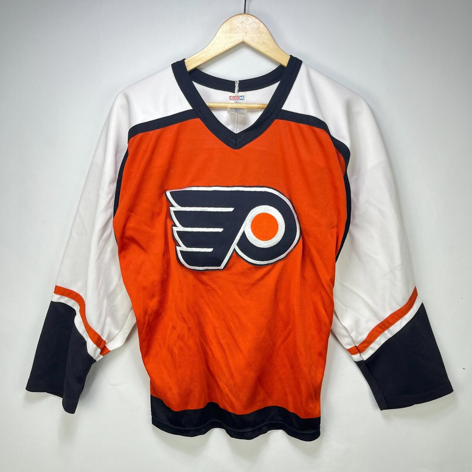 Ccm Vintage 90s Philadelphia Flyers CCM NHL Hockey Jersey Small Size ONE SIZE - 1 Thumbnail
