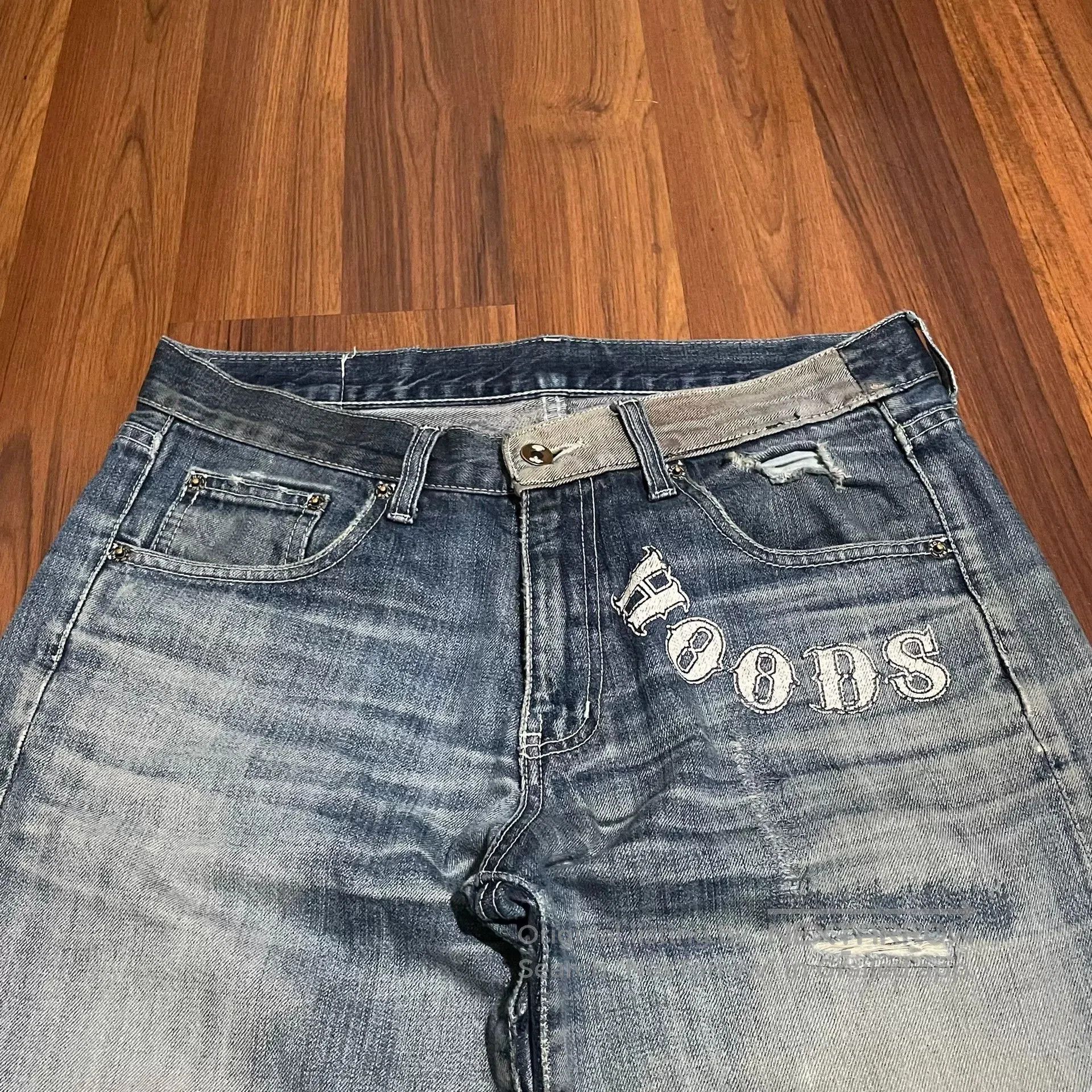 Neighborhood NEIGHBORHOOD 08EX Graffiti Print Jeans. Size US 43 - 3 Thumbnail