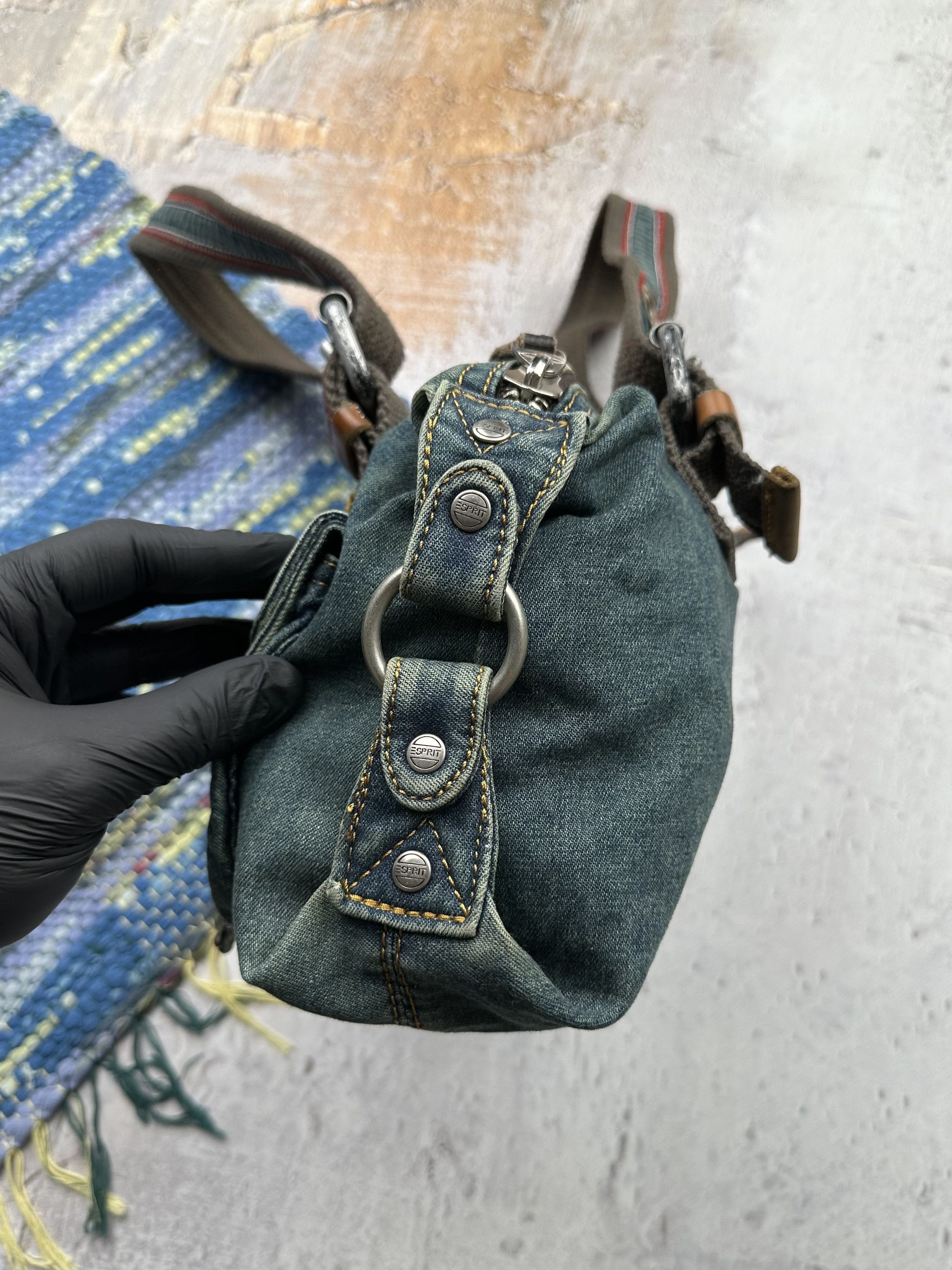 Japanese Brand Vintage Cargo Faded With Bondage Handle Bag A374D18(372) Size ONE SIZE - 8 Thumbnail