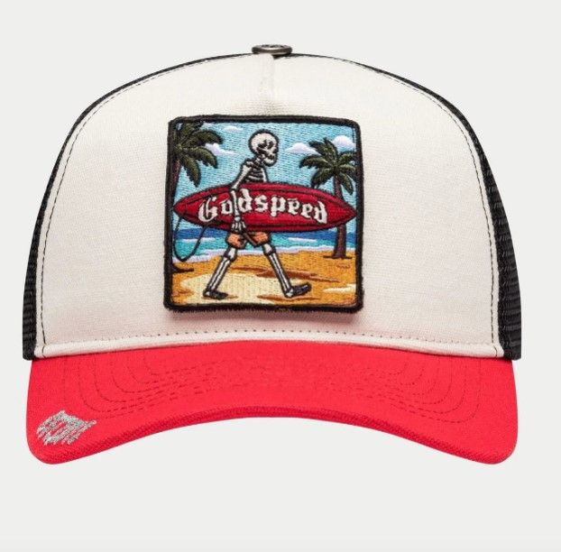 Godspeed Godspeed 'Mood II' White & Red Trucker Hat Size ONE SIZE - 1 Preview