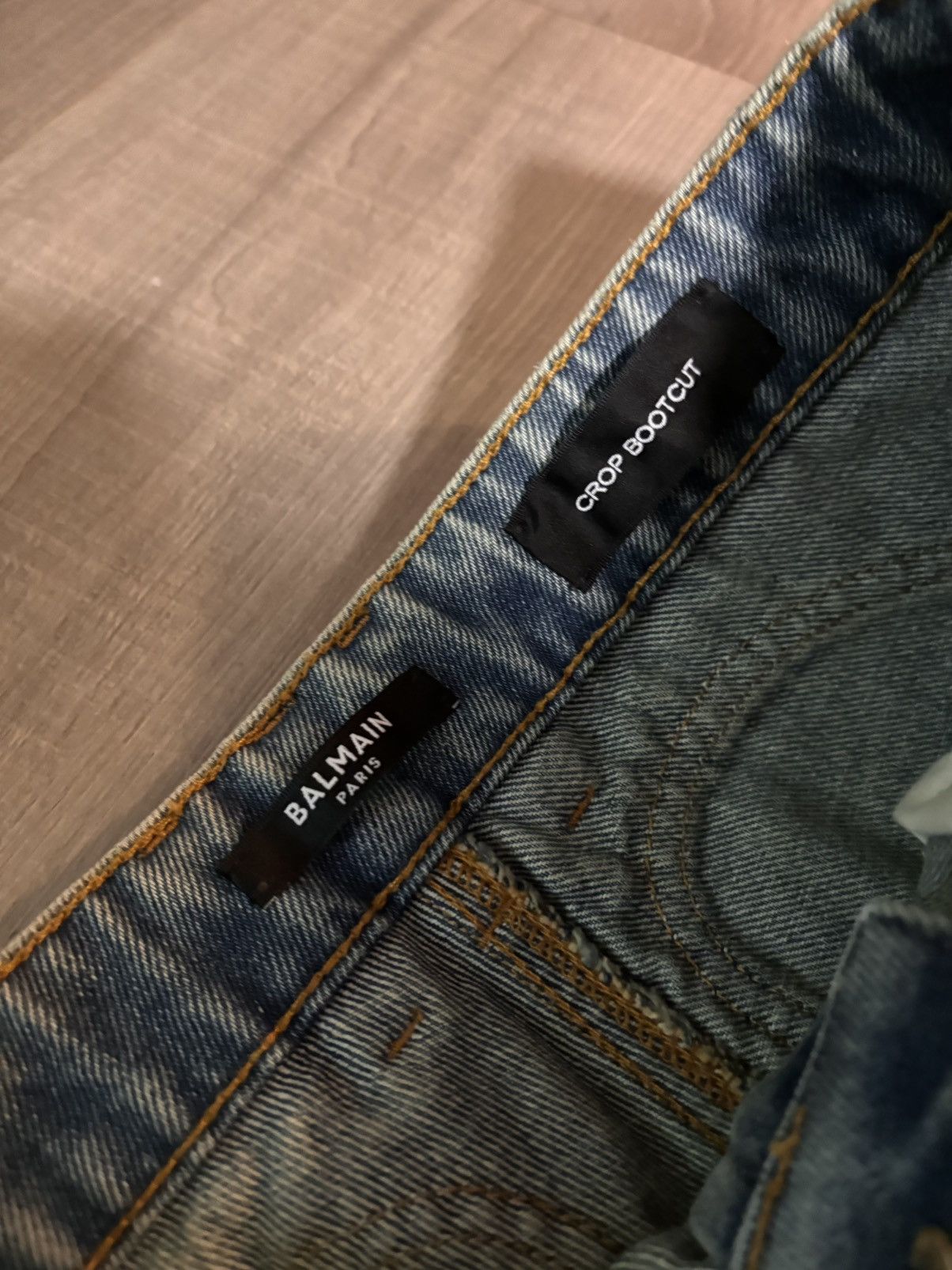 Balmain Balmain High-Rise Wide Leg Flare Jeans Size 29" - 5 Thumbnail
