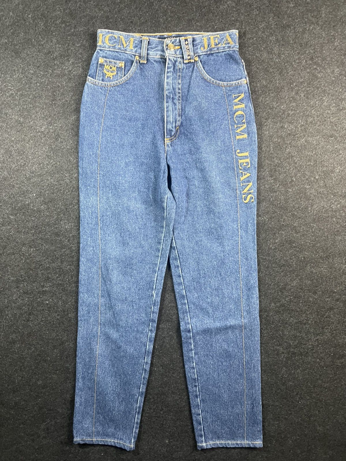 Mcm Straight Jeans Versace Dolce Gabbana Vintage Rare