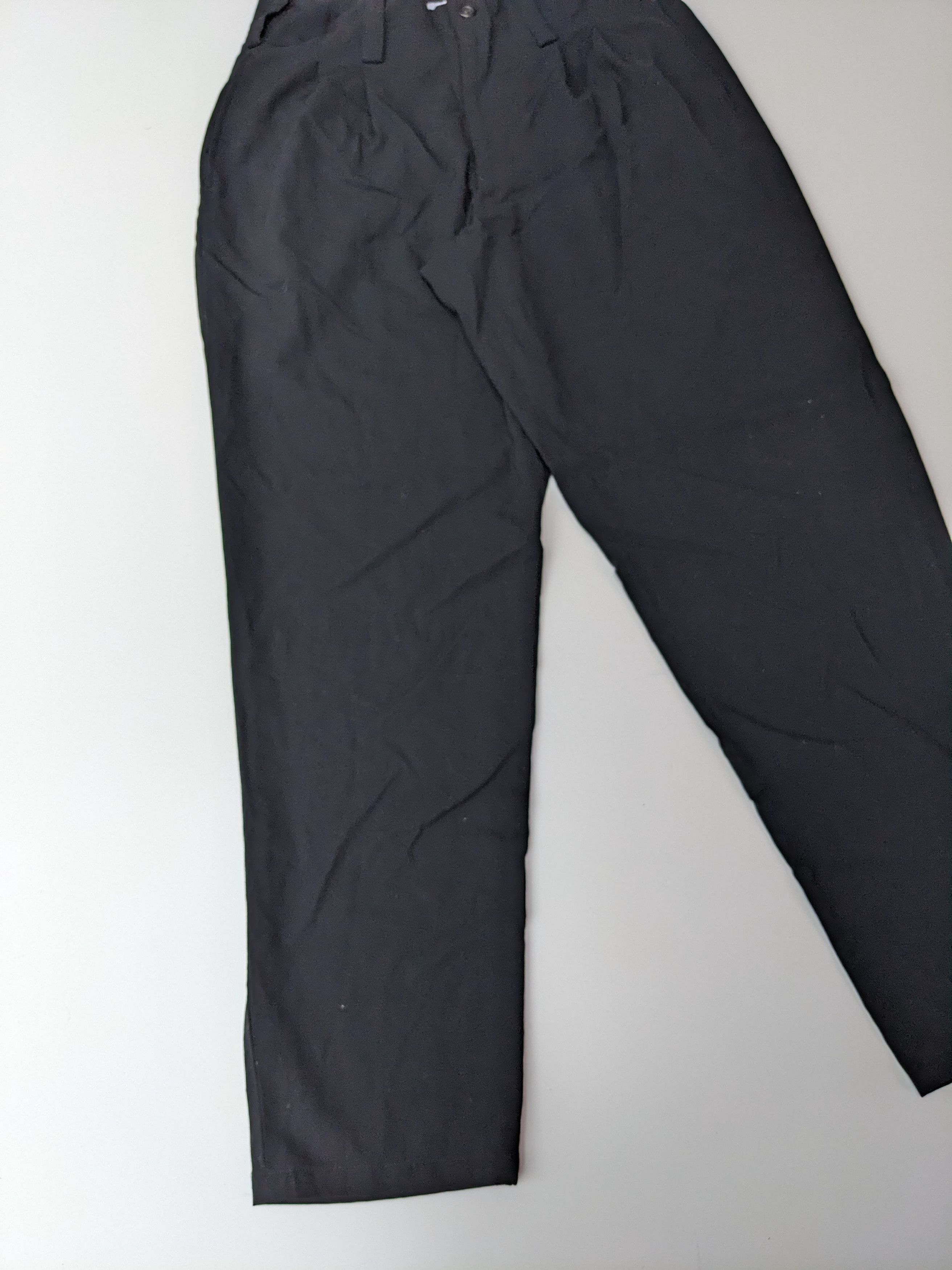 Vintage × Yohji Yamamoto Vintage Yohji Yamamoto office black pant Size US 29 - 5 Thumbnail