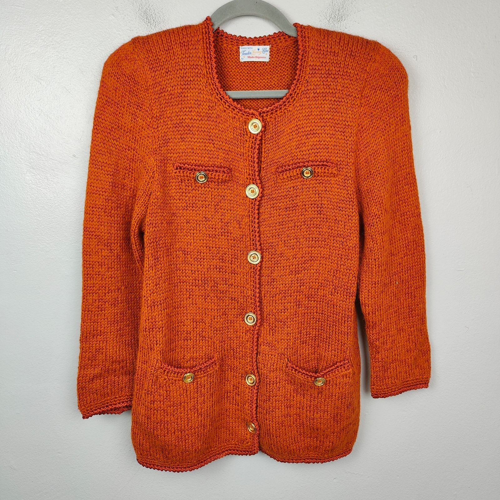 Vintage Handmade by Misako Shigematsu Knit Blazer Small