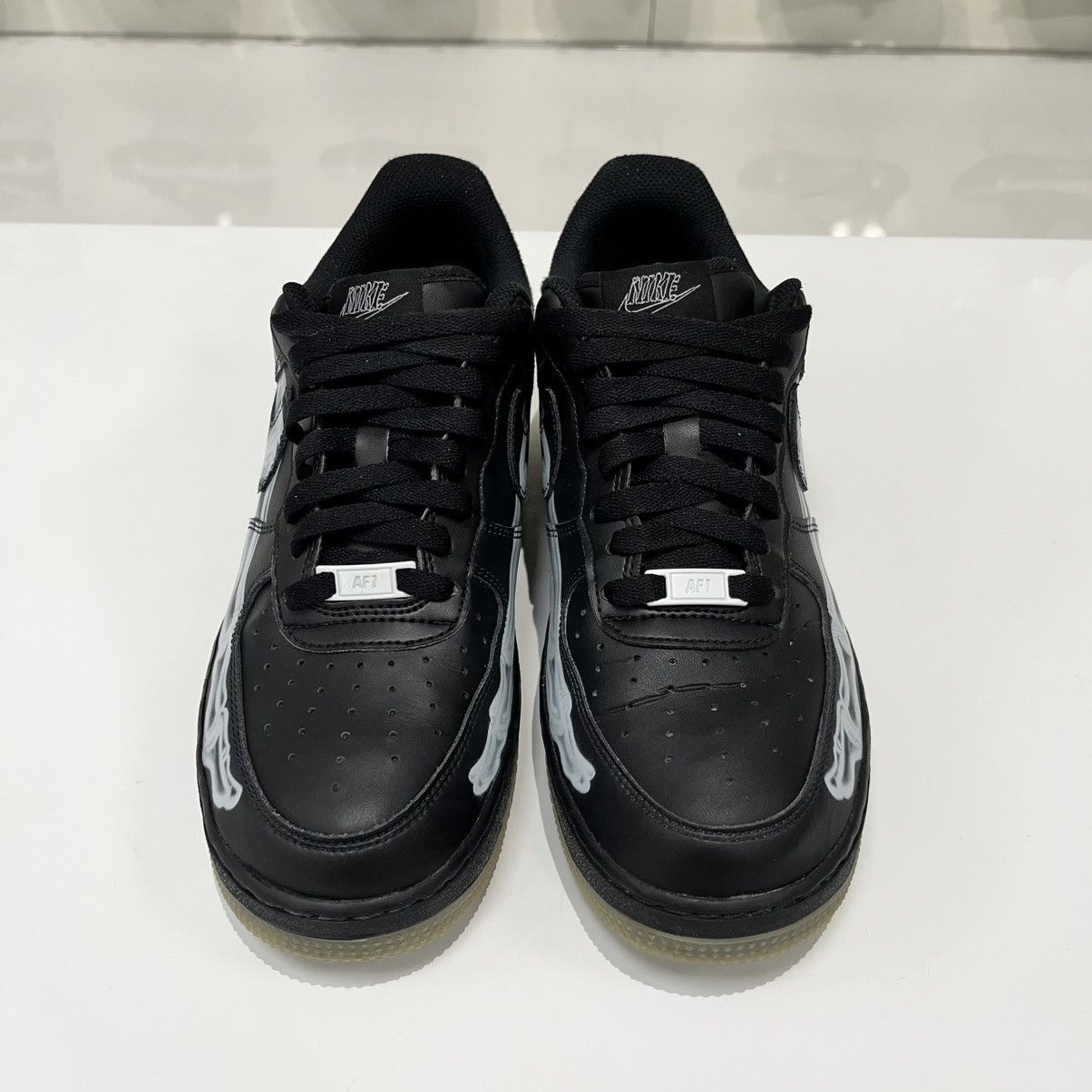 Nike Nike Air Force 1 Low Black Skeleton Halloween (2019) Size US 8.5 / EU 41-42 - 10 Thumbnail