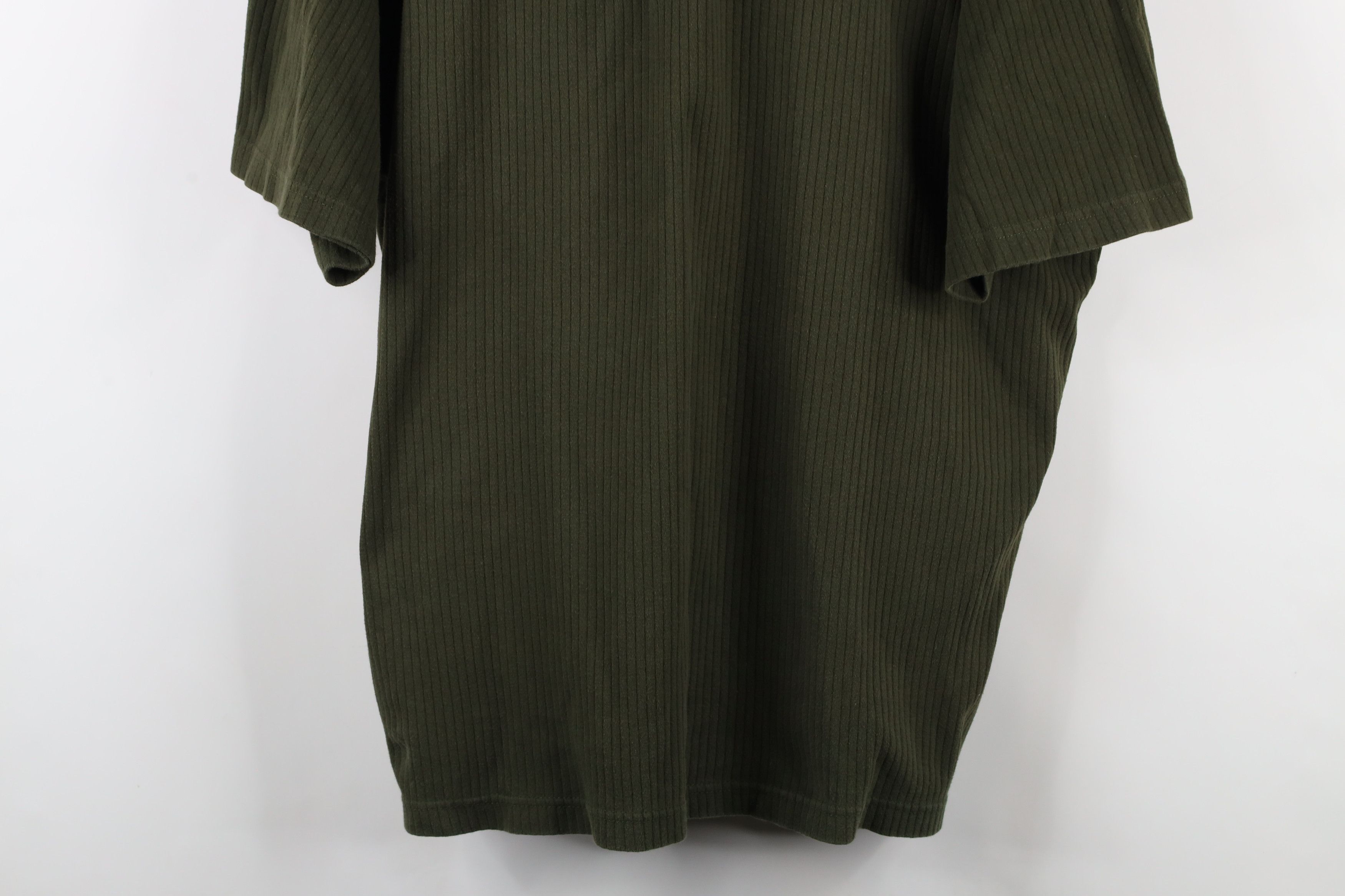 Vintage Vintage 90s Streetwear Ribbed Short Sleeve Henley T-Shirt Size US XXL / EU 58 / 5 - 3 Thumbnail