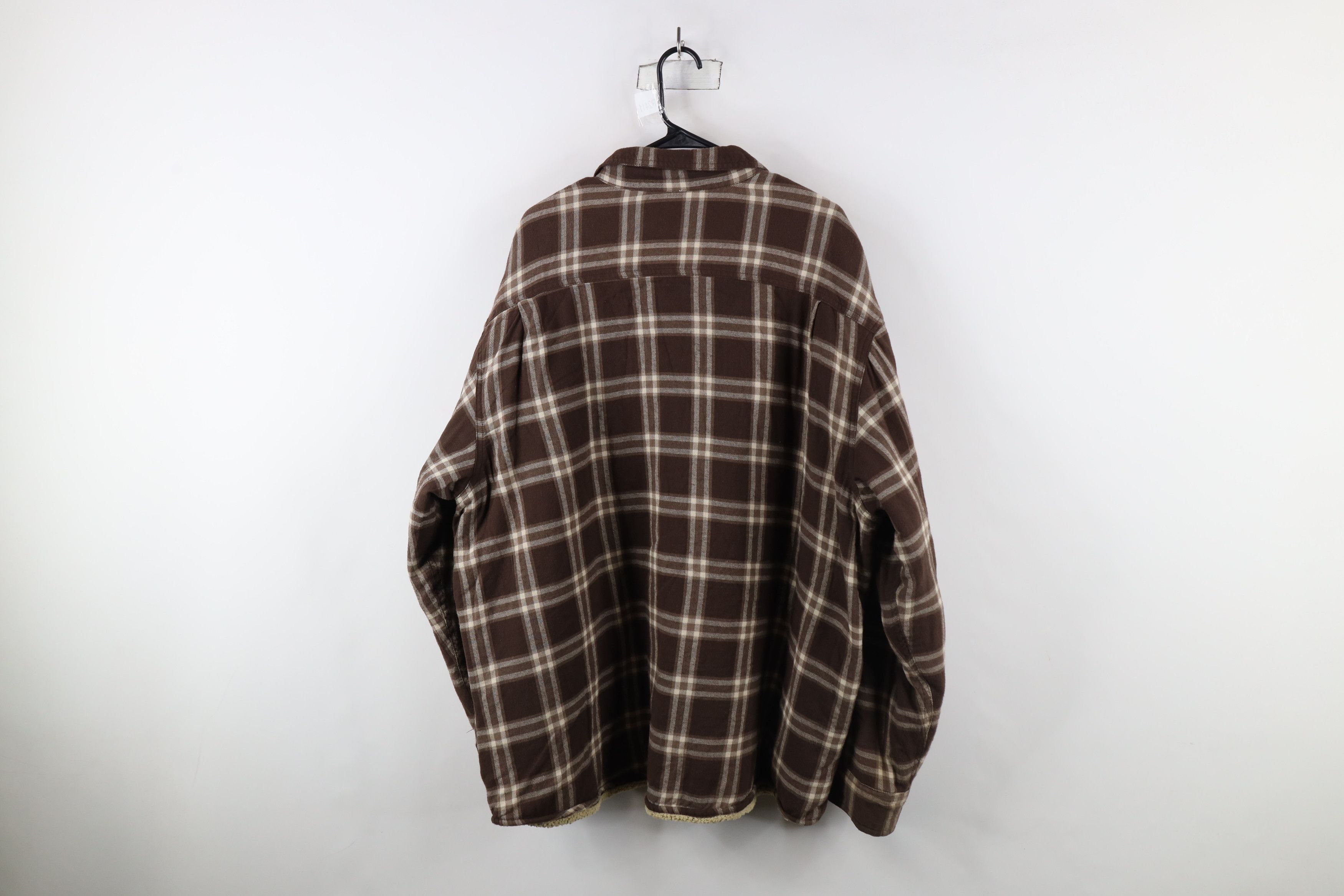 Vintage × Wrangler Vintage Wrangler Lined Flannel Shirt Jacket Jac Shirt Plaid Size US XXL / EU 58 / 5 - 11 Thumbnail