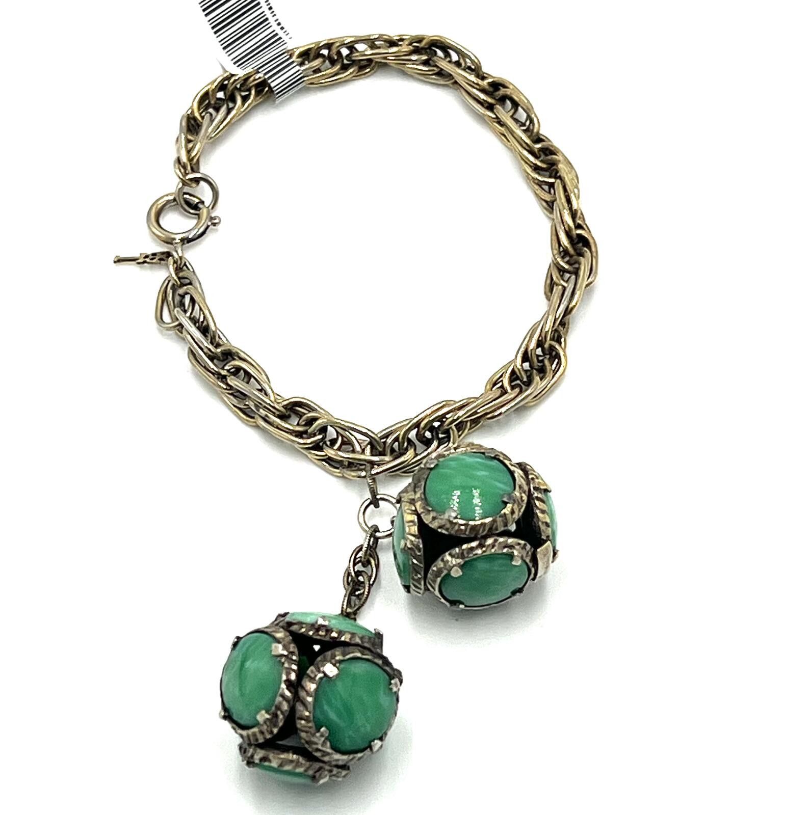 Other Vintage Crown Trifari Lariat Dangle Stained Glass Bracelet Size ONE SIZE - 2 Thumbnail