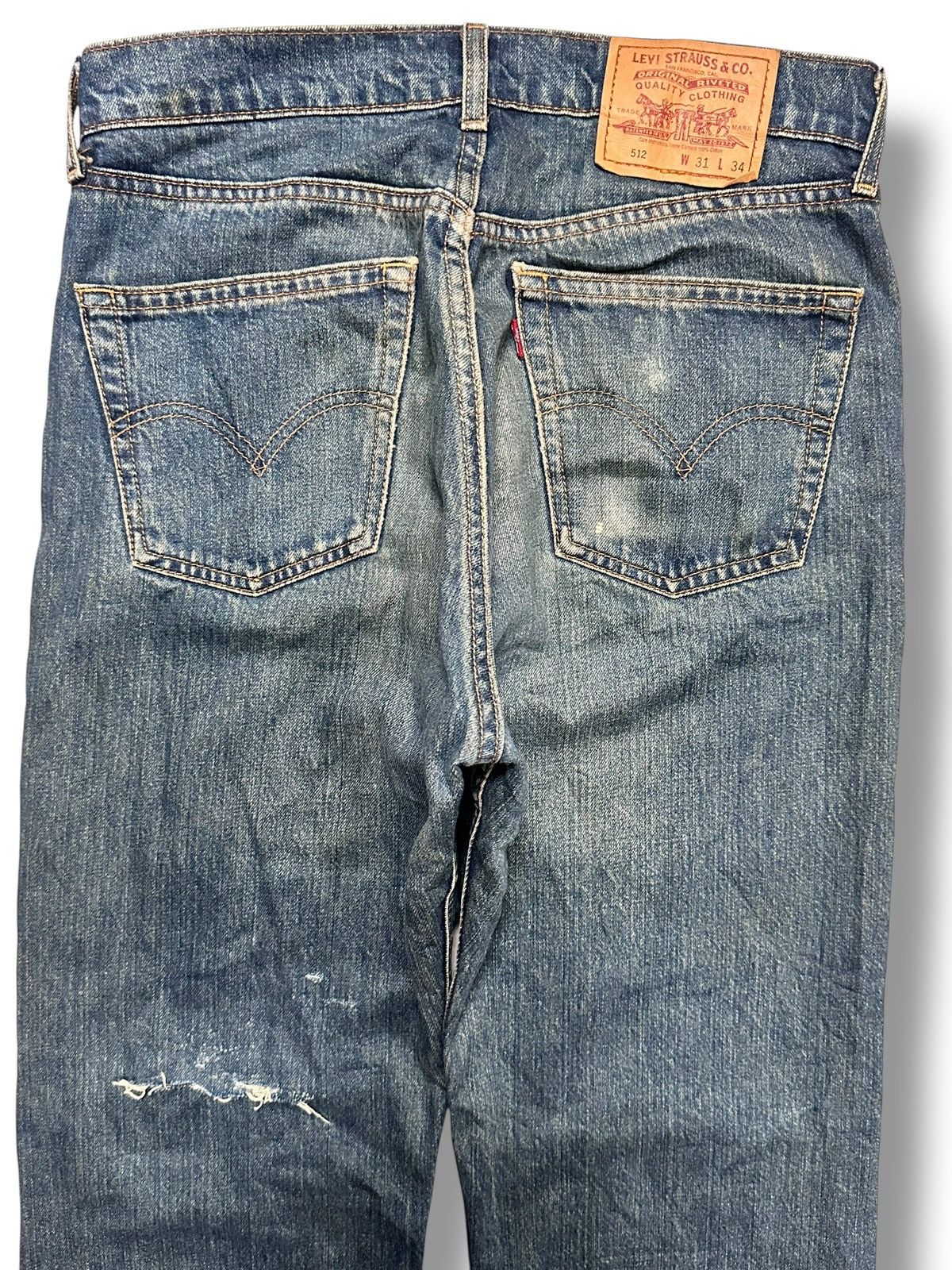 Levi's Levis 512 Straight Cut Distressed With Mudwash & Faded Size US 32 / EU 48 - 4 Thumbnail