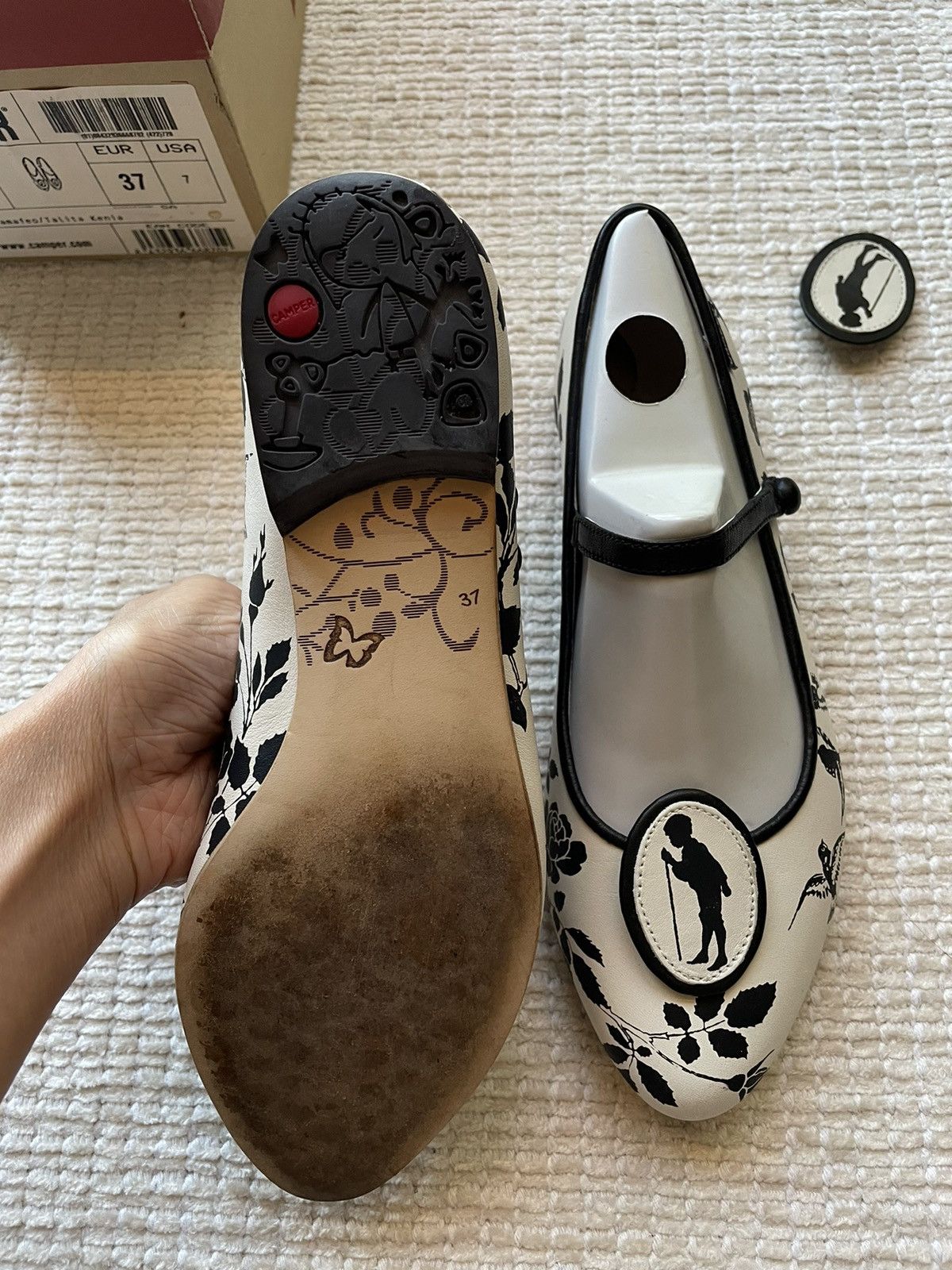 Camper Camper Twins cameo - Napa Pau Camafeo/ Talita Kenia - rare Size US 7 / IT 37 - 3 Thumbnail