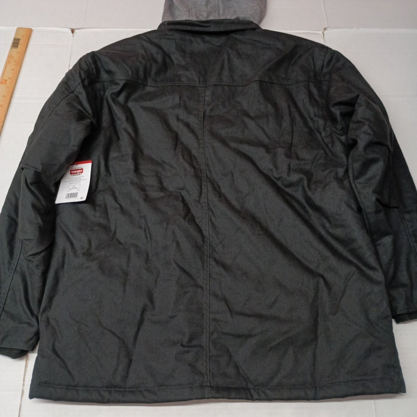 Wrangler Wrangler Shirt Jacket Quilt Lined Black Men's XL Canvas Hood Size US XL / EU 56 / 4 - 9 Thumbnail