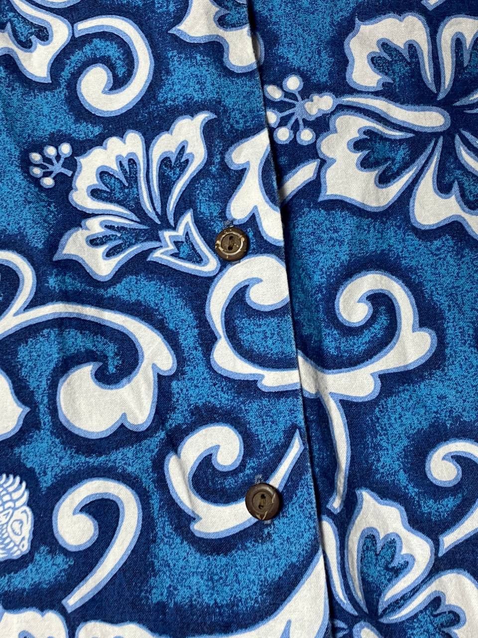 Vintage Vtg 90s Blue Planet Hawaii Floral Shirt Short Sleeve USA L Size US L / EU 52-54 / 3 - 12 Thumbnail
