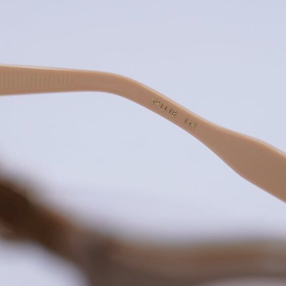 Valentino 🕶️ New Valentino V-GOLDCUT-II VLS-114C Sunglasses - Beige Size ONE SIZE - 8 Thumbnail