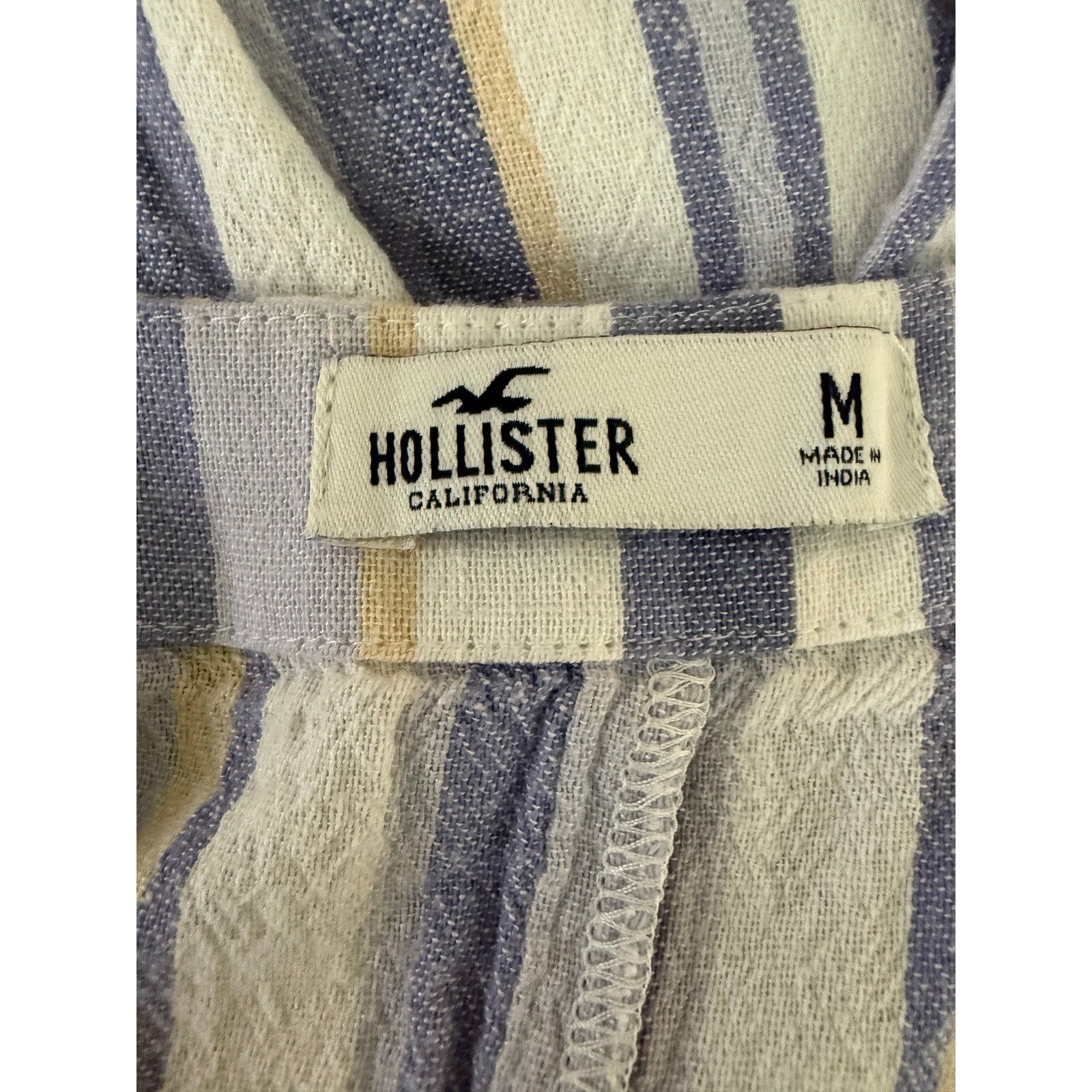 Hollister Hollister Blue White Striped Short Overalls Women M- B008 Size 28" / US 6 / IT 42 - 4 Thumbnail