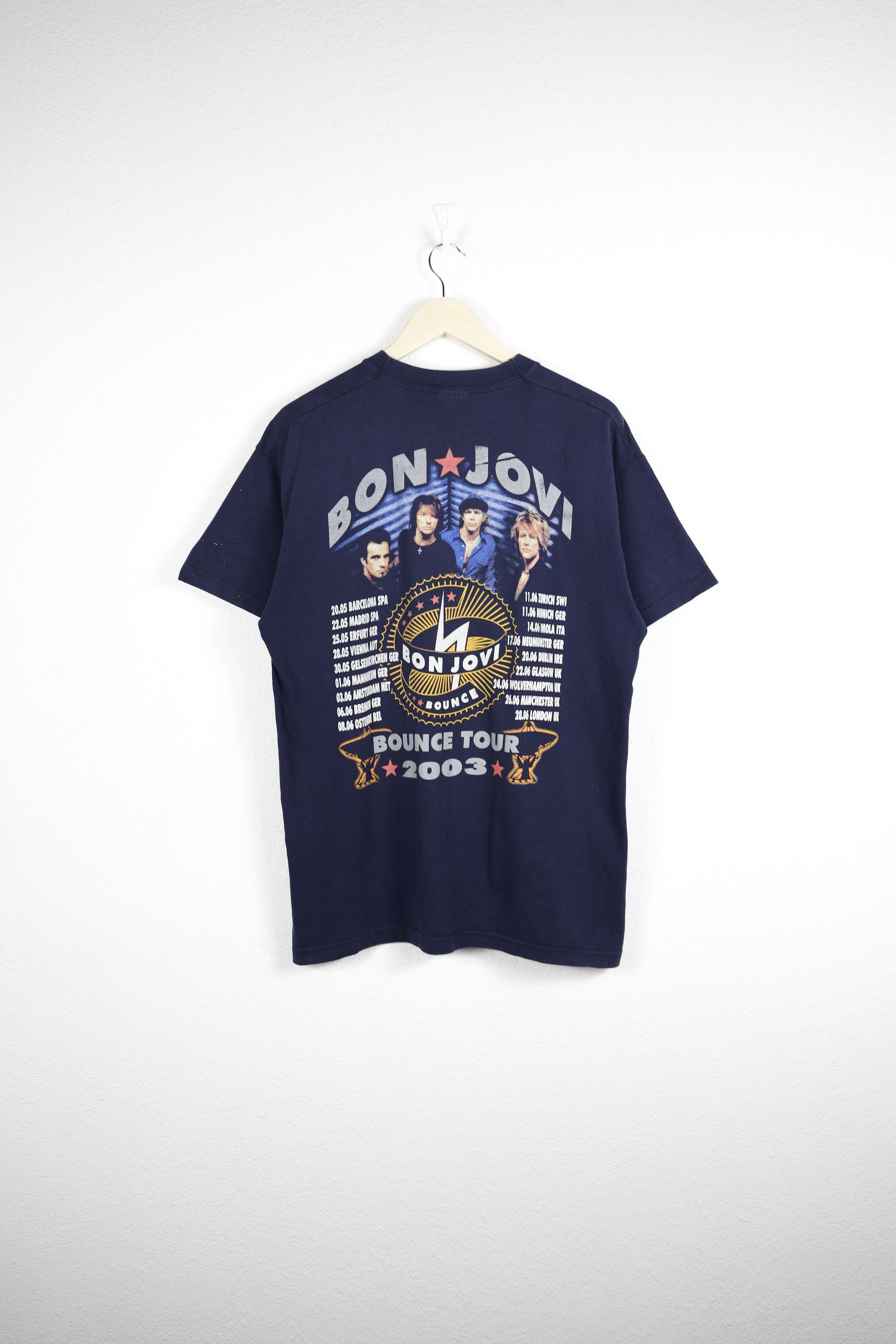 Bon Jovi Vintage Bon Jovi 2003 Bounce Tour Graphic Tee T-shirt Size US L / EU 52-54 / 3 - 8 Thumbnail
