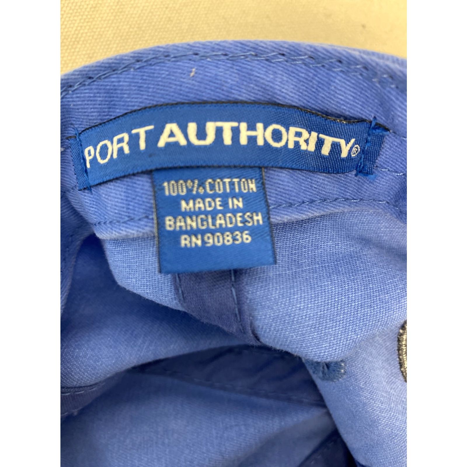 Port Authority Port Authority Hat Blue Cotton Strapback American Cap Adjustable Men Baseball Cap Size ONE SIZE - 8 Thumbnail