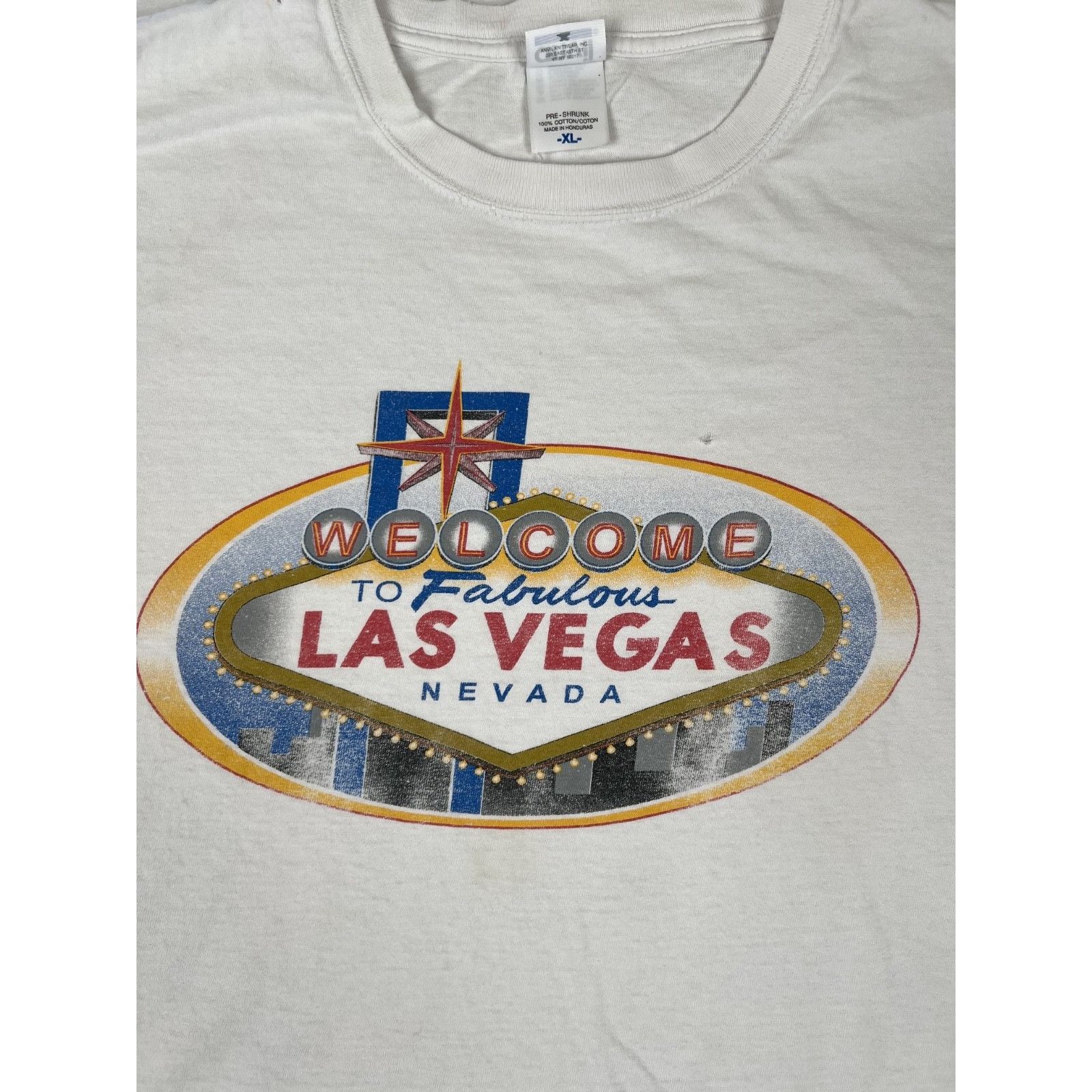 Anvil Vintage Las Vegas T-Shirt Size XL Souvenir "Welcome To Las V Size US XL / EU 56 / 4 - 2 Thumbnail