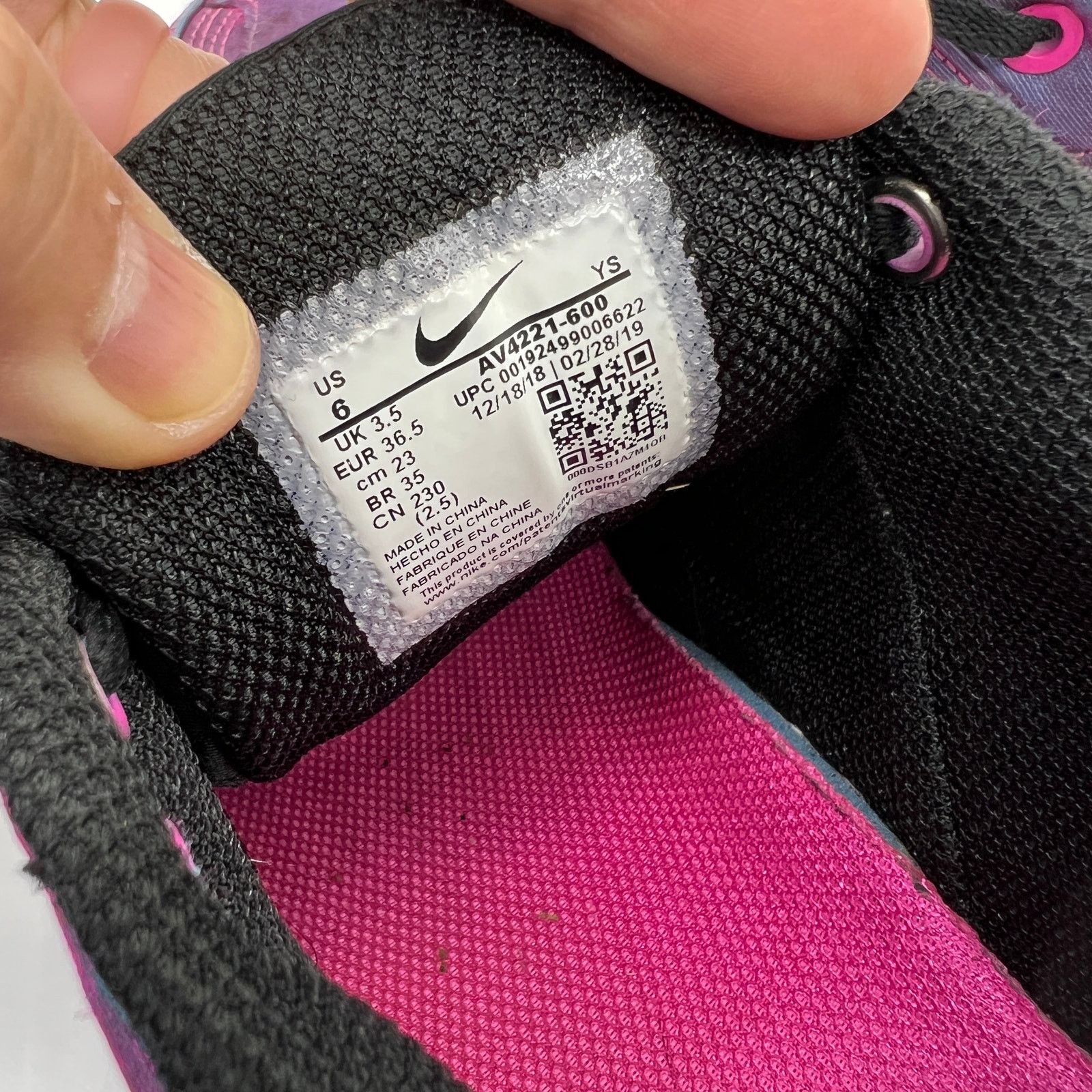 Nike Nike Women's Athletic Shoes Size 6US Purple Size US 6 / IT 36 - 4 Thumbnail