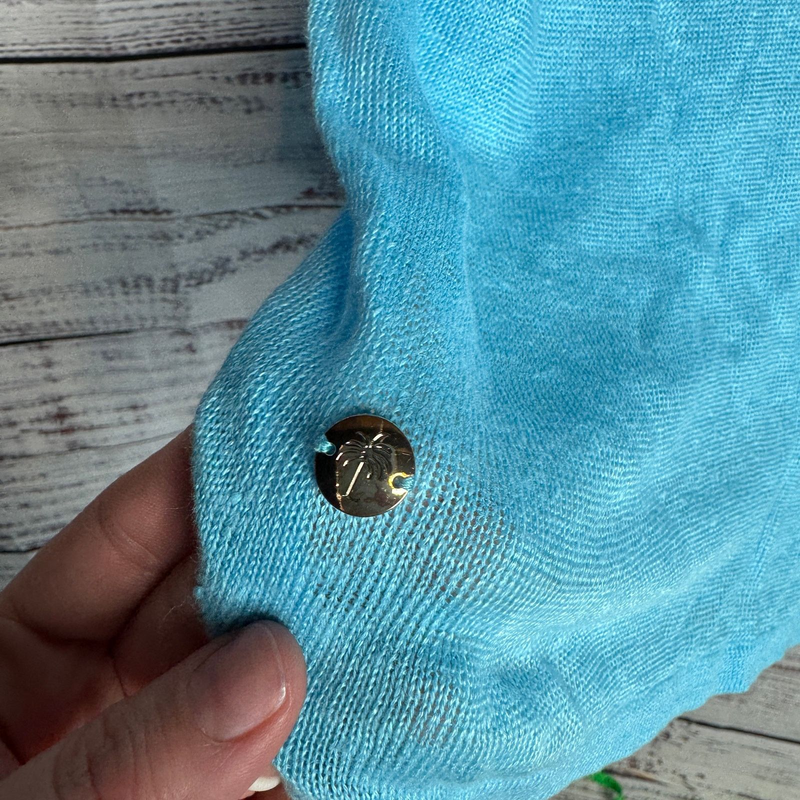 Lilly Pulitzer Lilly Pulitzer 100% Linen Cap Sleeve Tunic XS Blue Size XS / US 0-2 / IT 36-38 - 7 Thumbnail