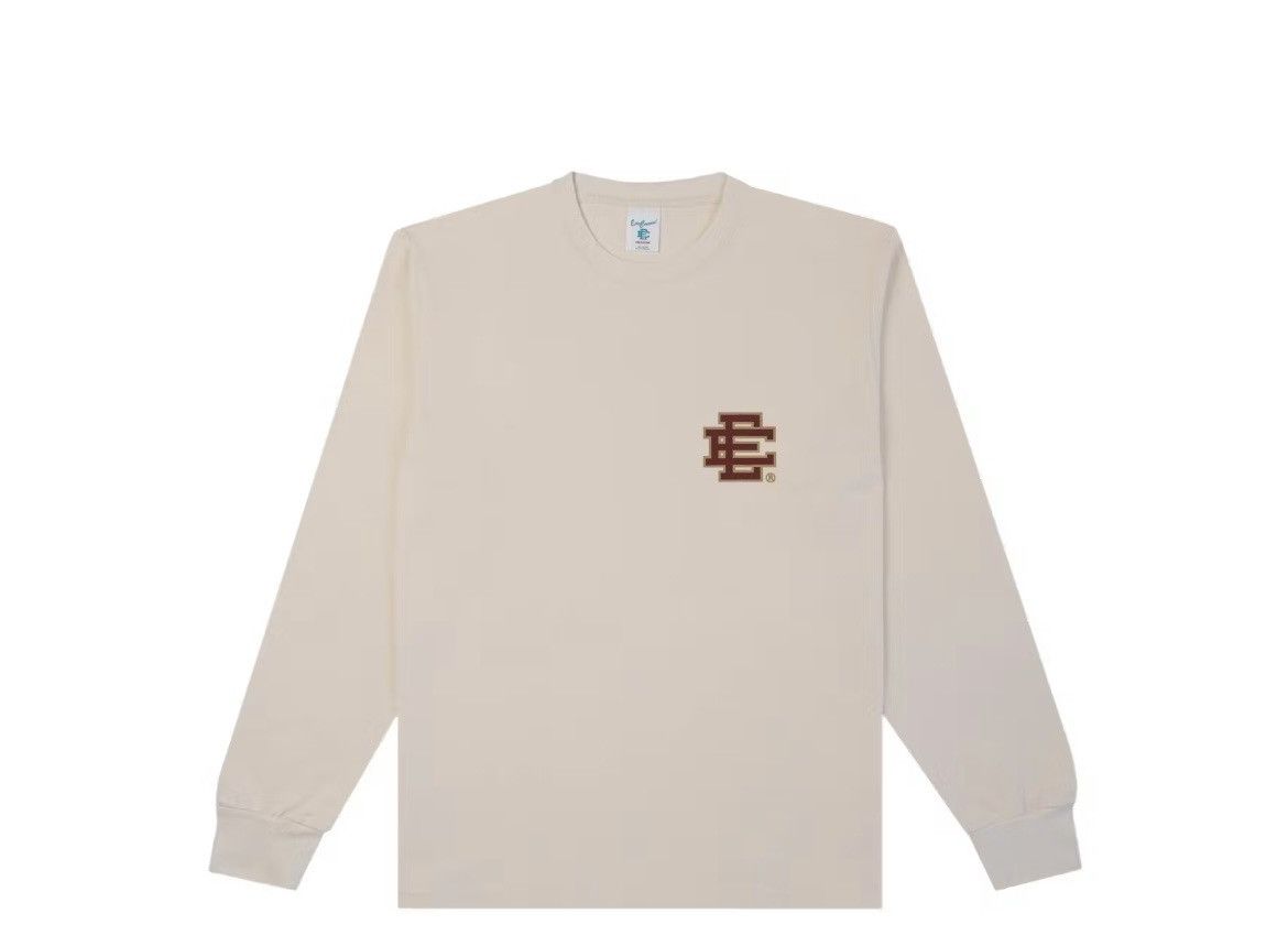 Eric Emanuel Eric Emanuel EE ivory white w burgundy long sleeve shirt XL Size US XL / EU 56 / 4 - 1 Thumbnail