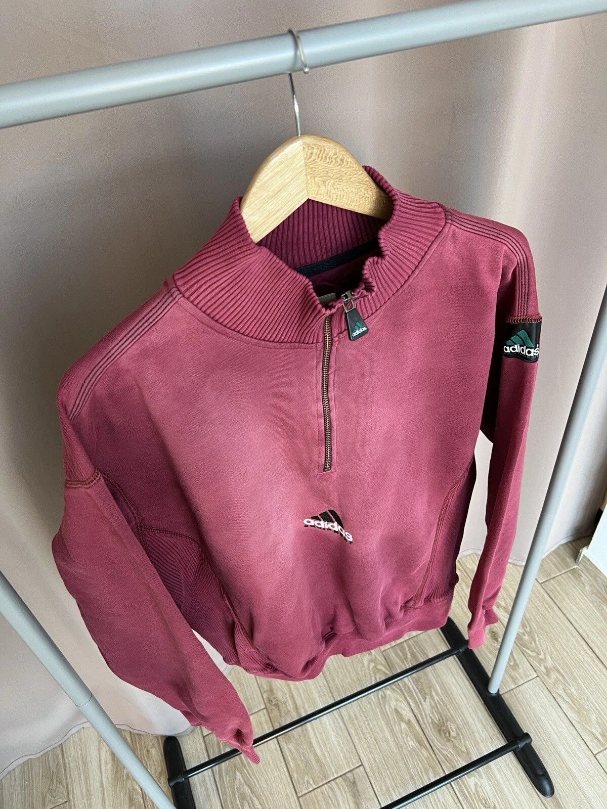 Adidas Adidas Equipment Half Zip Sweatshirt Mens Size M Vintage Size US M / EU 48-50 / 2 - 5 Thumbnail