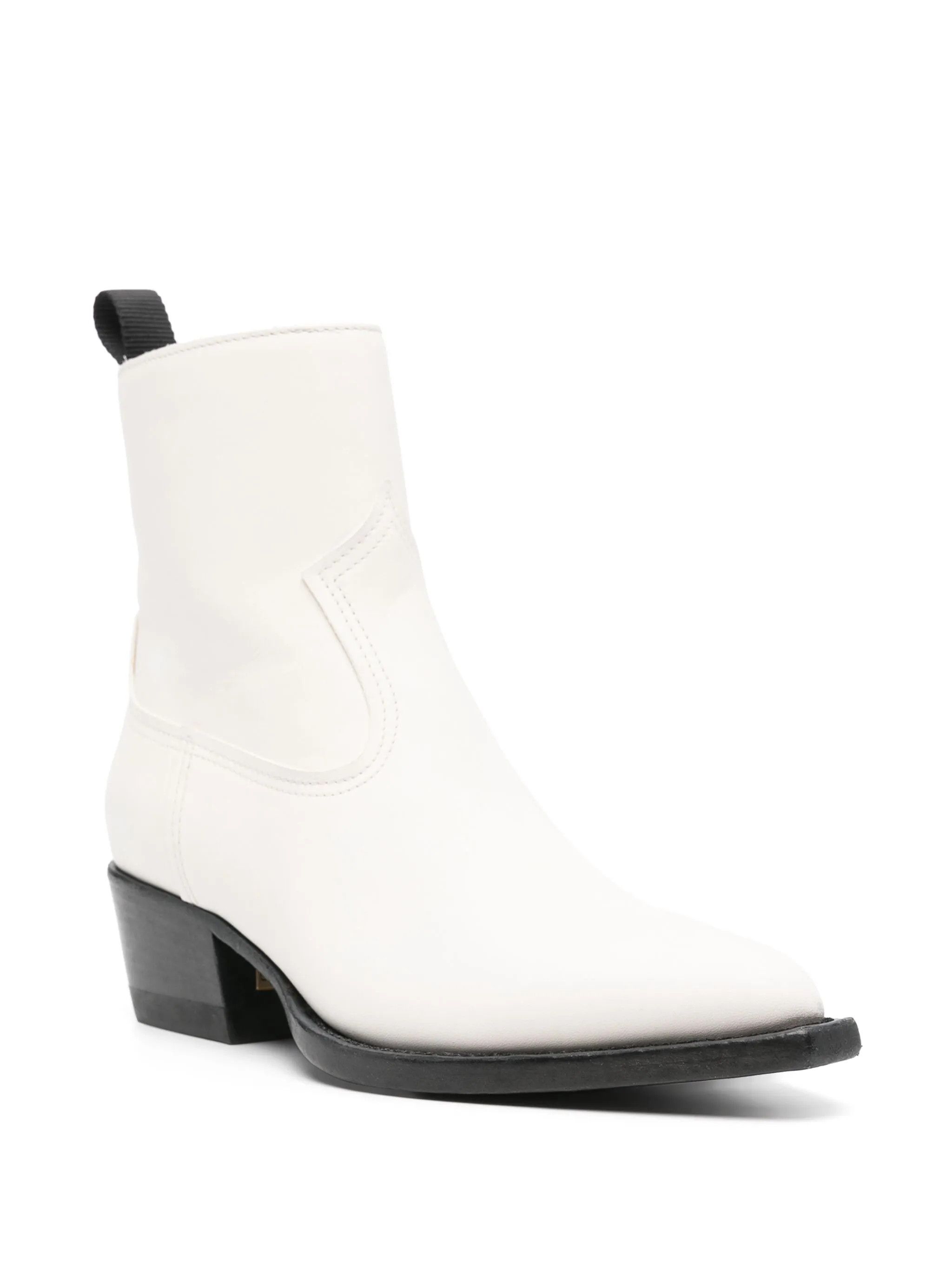 Golden Goose o1y0725 Ankle Boots in Ivory Size US 6 / IT 36 - 2 Thumbnail
