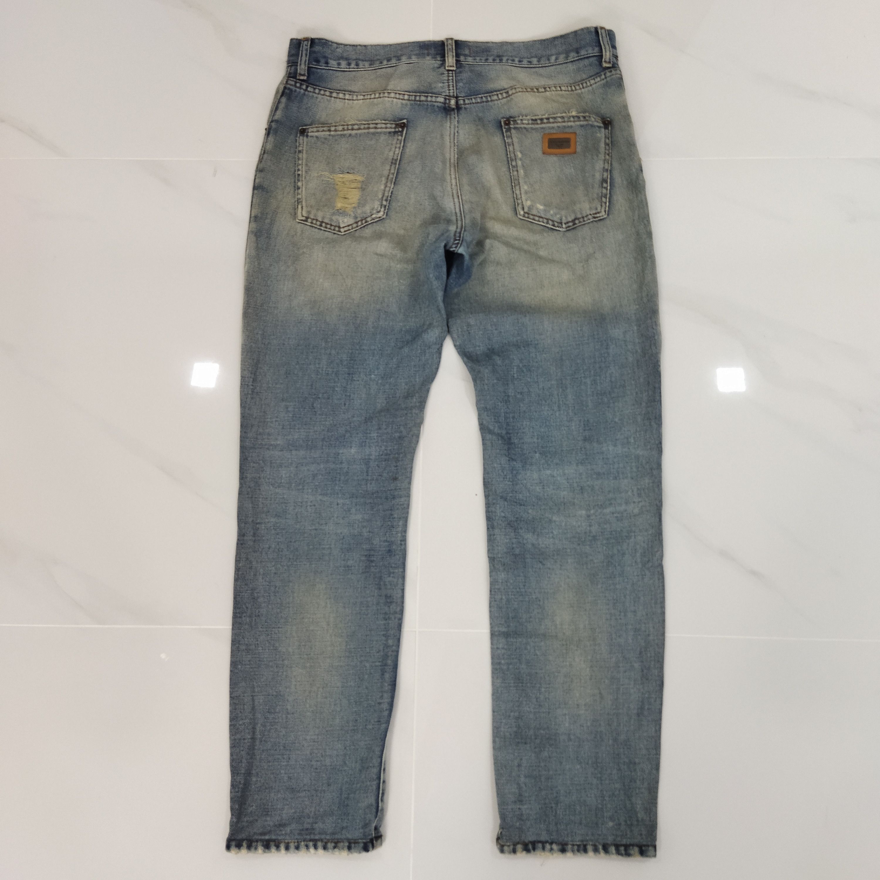 Dolce & Gabbana DOLCE GABBANA DISTRESSED BLUE JEANS PANTS Size US 34 / EU 50 - 8 Thumbnail