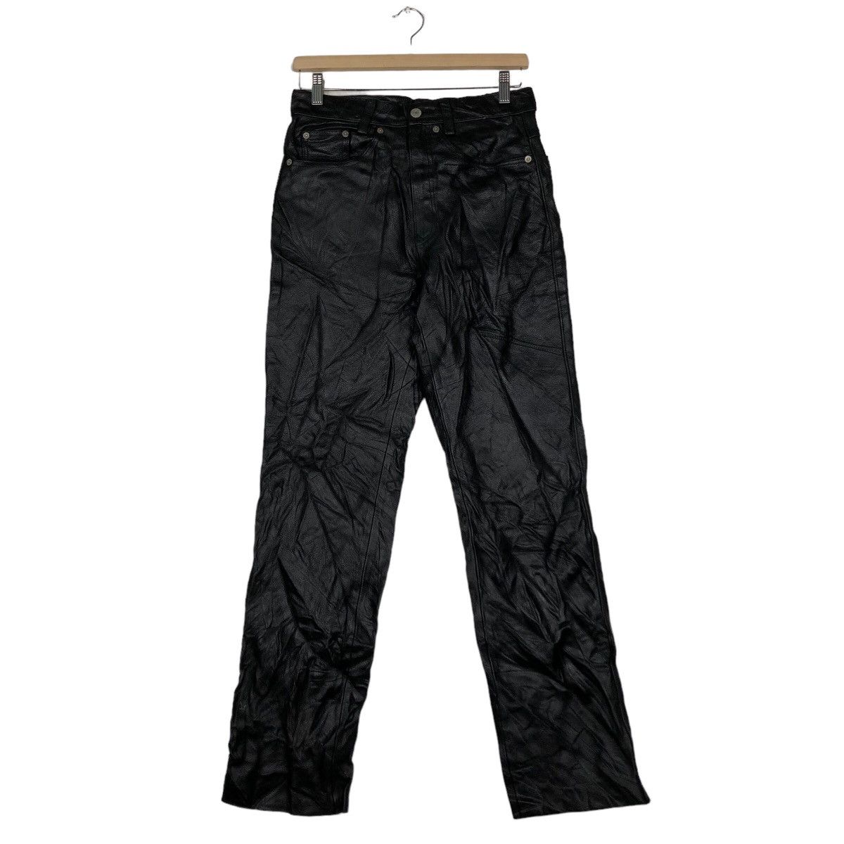 🔥Vtg Biker Leather Pants Freedom Inspire Issey Miyake