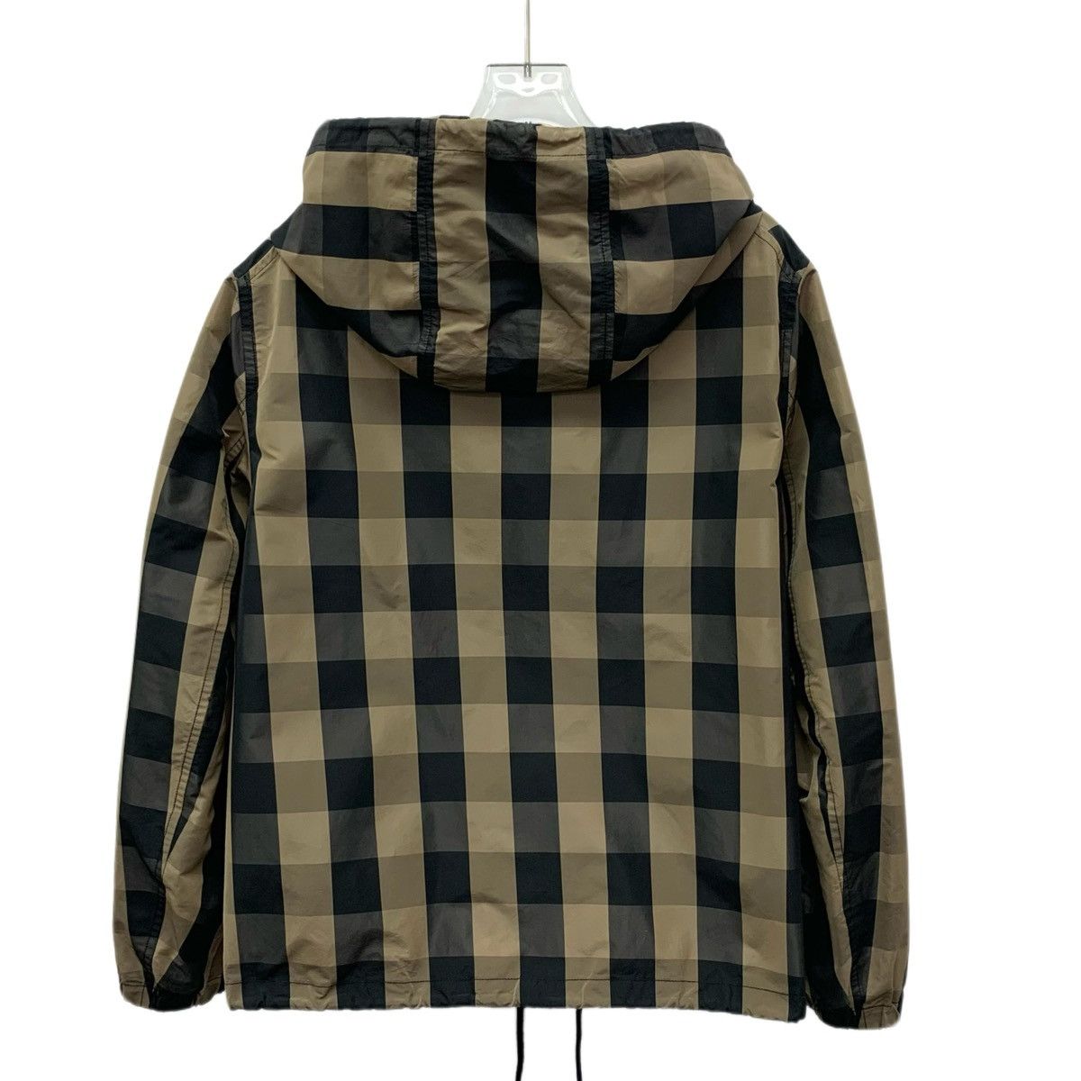 Dior Dior Brown Plaid Bee Embroidered Hooded Zipper Jacket Size XS / US 0-2 / IT 36-38 - 2 Thumbnail