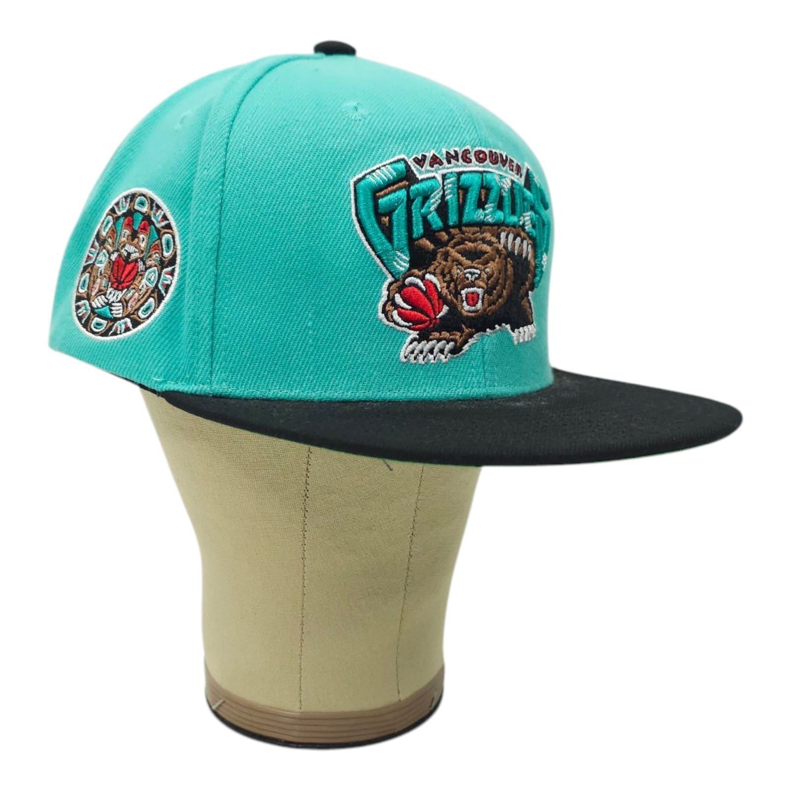 Mitchell & Ness Vancouver Grizzlies Embroidered 3D Logo Snapback Cap Trucker Size ONE SIZE - 3 Thumbnail
