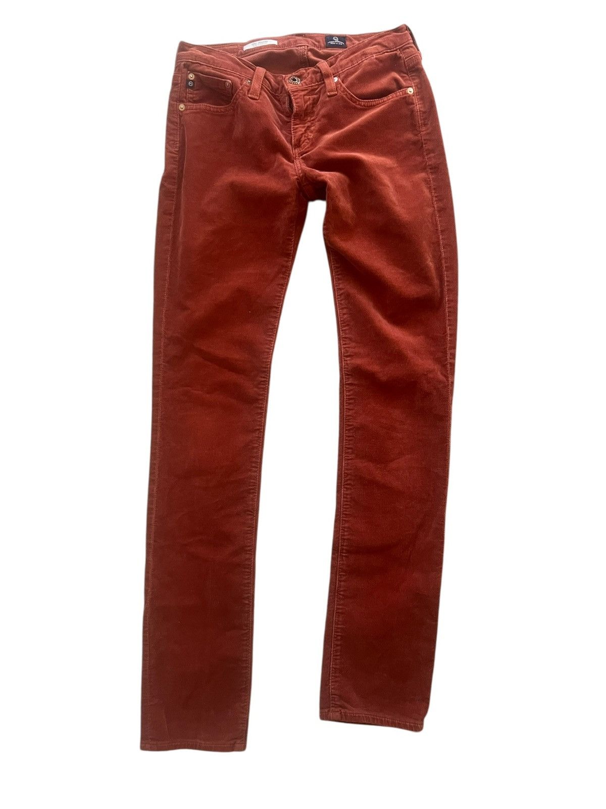 AG Adriano Goldschmied Adriano Goldschmied (AG) The Stevie Rust Corduroy Pants | 26 Size 26" / US 2 / IT 38 - 1 Thumbnail