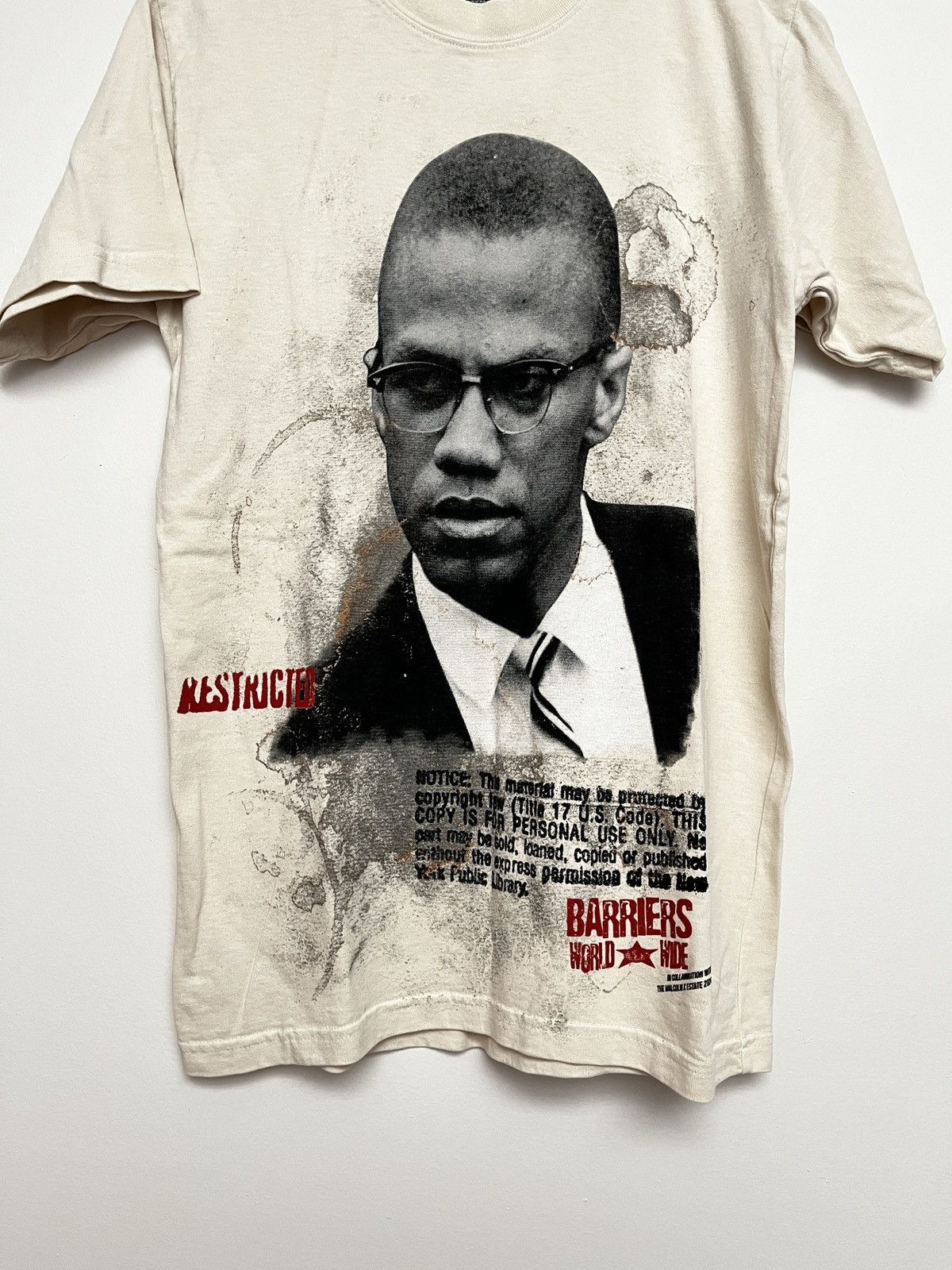 Barriers Barriers Ny Malcolm X T Shirt (unisex) Size US S / EU 44-46 / 1 - 8 Thumbnail