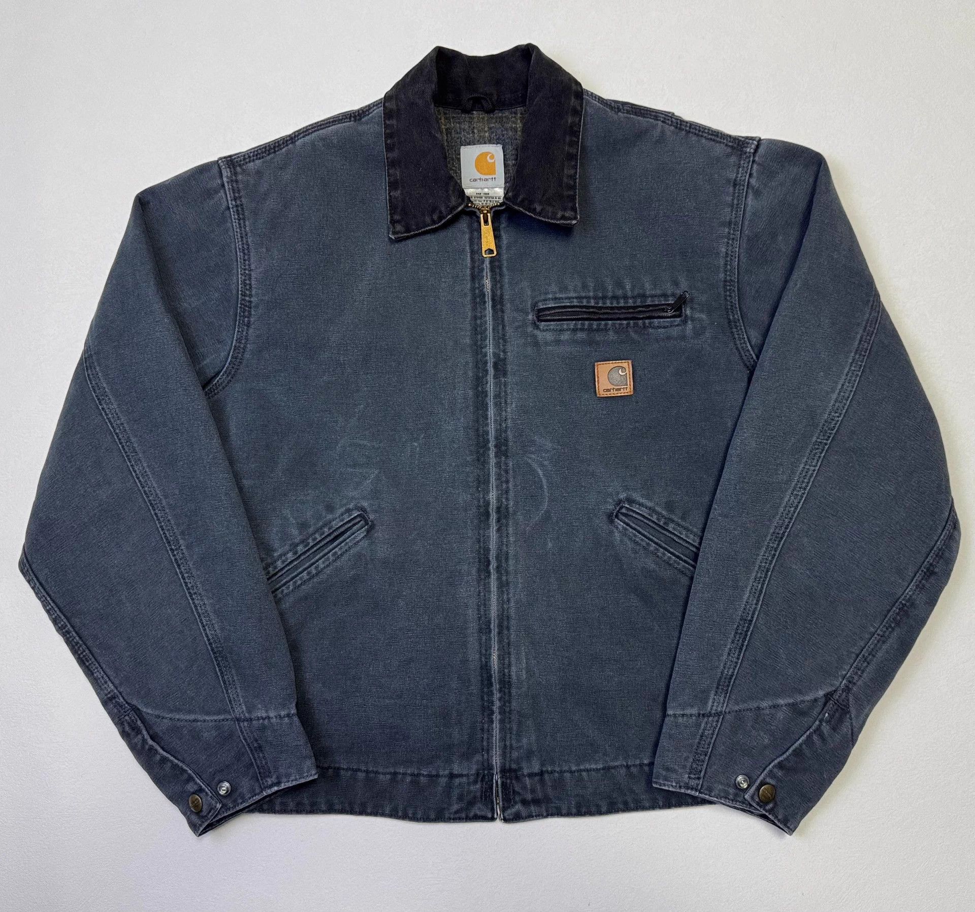 Carhartt Vtg Carhartt J97 Gasoline Blue M M.L. Detroit Jkt Size US M / EU 48-50 / 2 - 2 Thumbnail