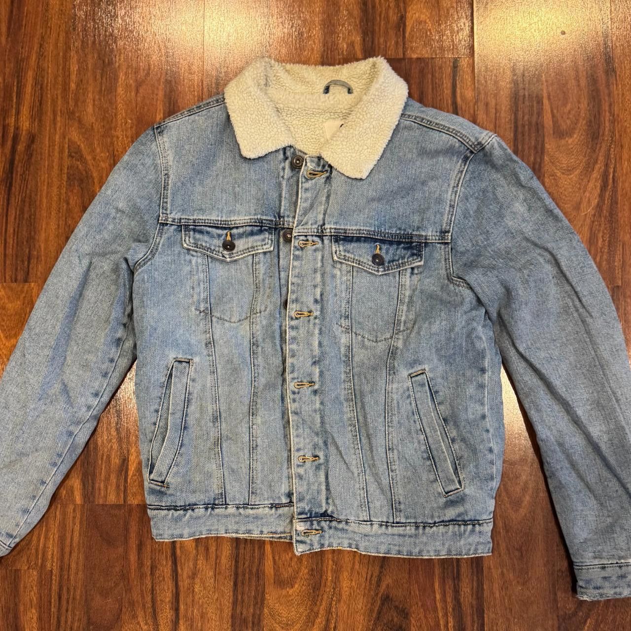 Designer Fur Lined Denim Jacket Size US M / EU 48-50 / 2 - 1 Thumbnail