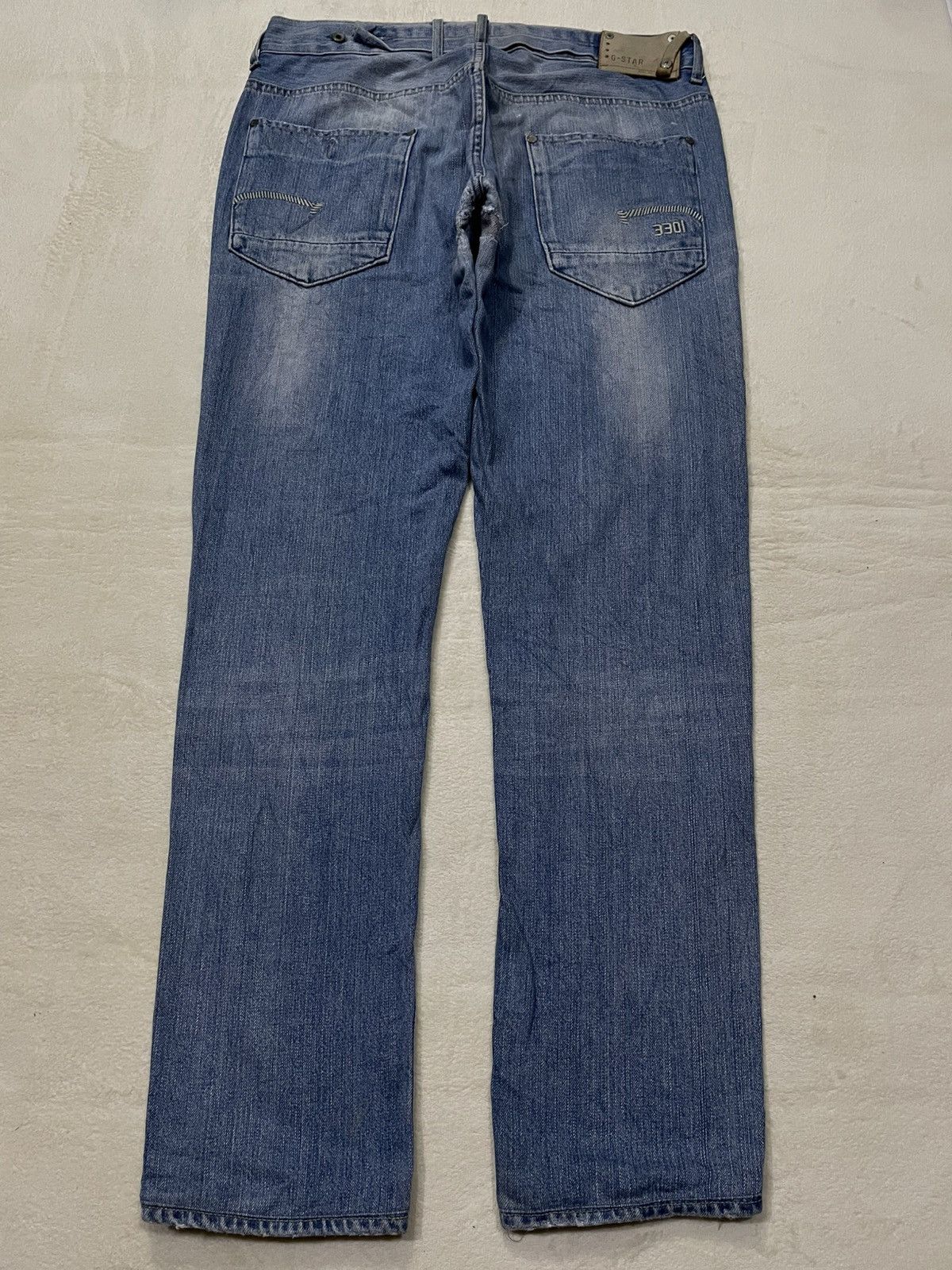 G-Star Vintage G-STAR RAW Skinny Mudwash Distress Ripped Denim Jean Size US 35 - 18 Thumbnail