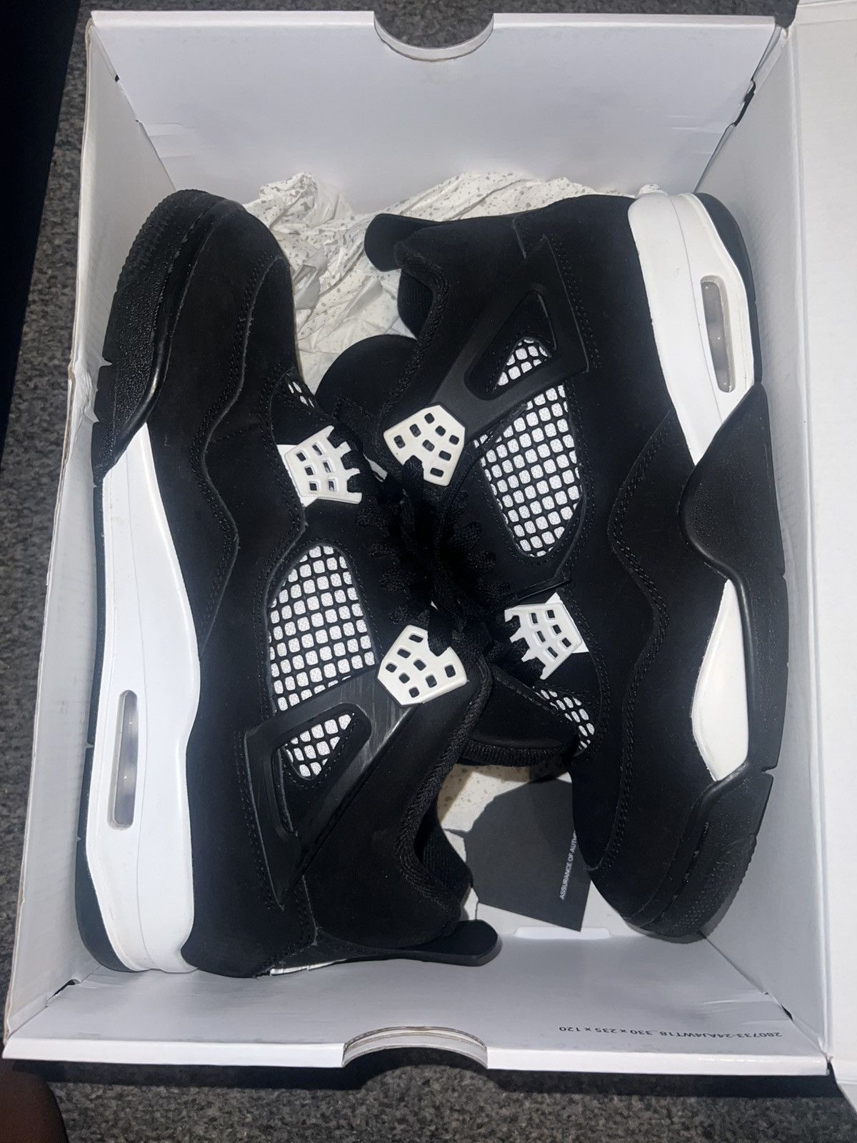 Nike Jordan 4 white thunder Size US 8.5 / EU 41-42 - 1 Thumbnail