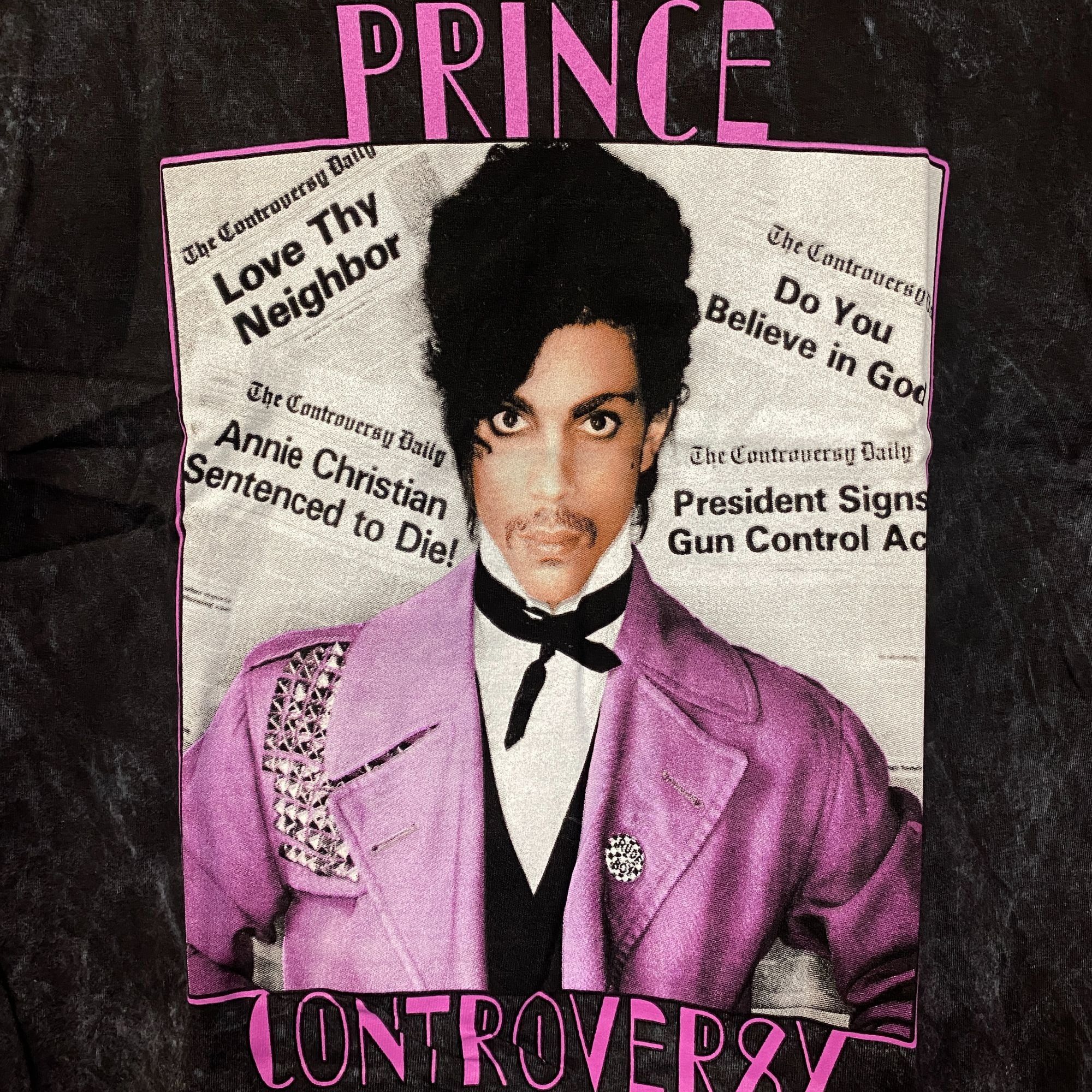 Prince Prince Controversy Washed Acid-Wash Graphic T-Shirt Small Size US S / EU 44-46 / 1 - 2 Thumbnail