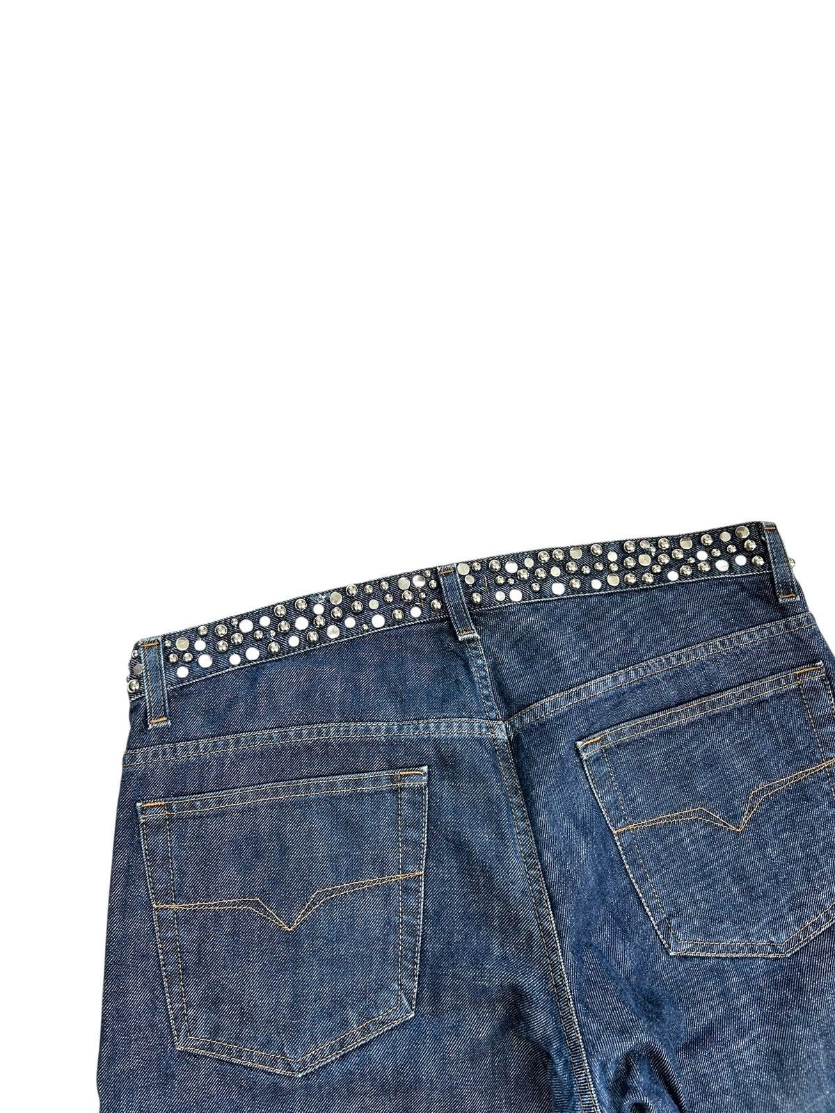 Versace Vintage Y2K Versace Jeans Couture denim studded pants rare Size 34" / US 12 / IT 48 - 6 Thumbnail
