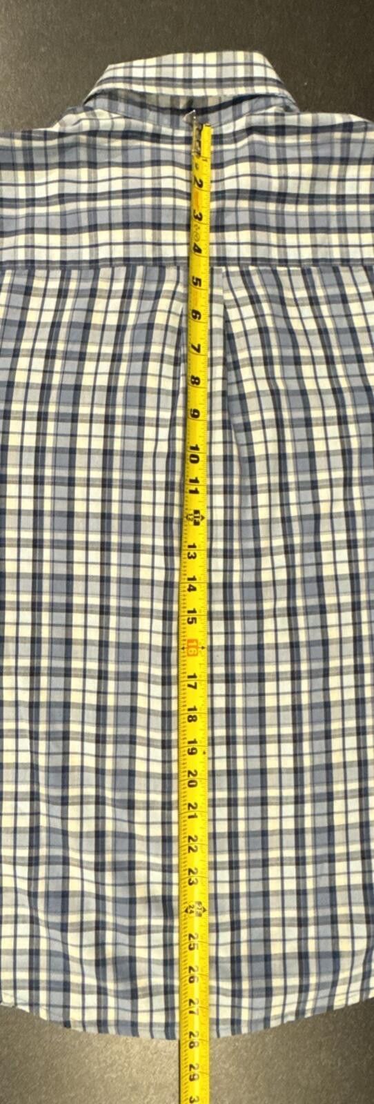 Puritan Puritan Men's Med 38/40 LS Plaid Casual Cotton Blend [649] Size US M / EU 48-50 / 2 - 9 Thumbnail