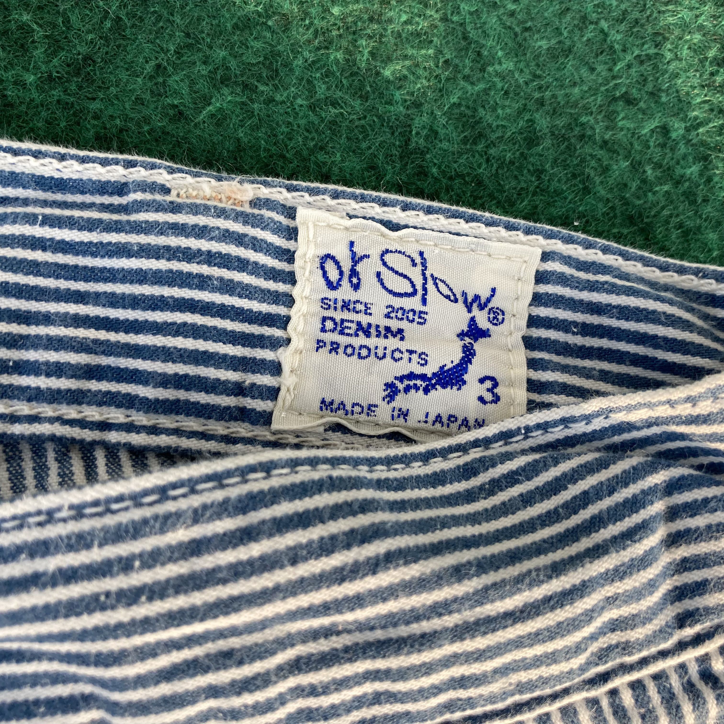 Japanese Brand × Orslow Vtg Orslow Workwear Striped Trouser Hickory Jeans Size US 30 / EU 46 - 6 Thumbnail