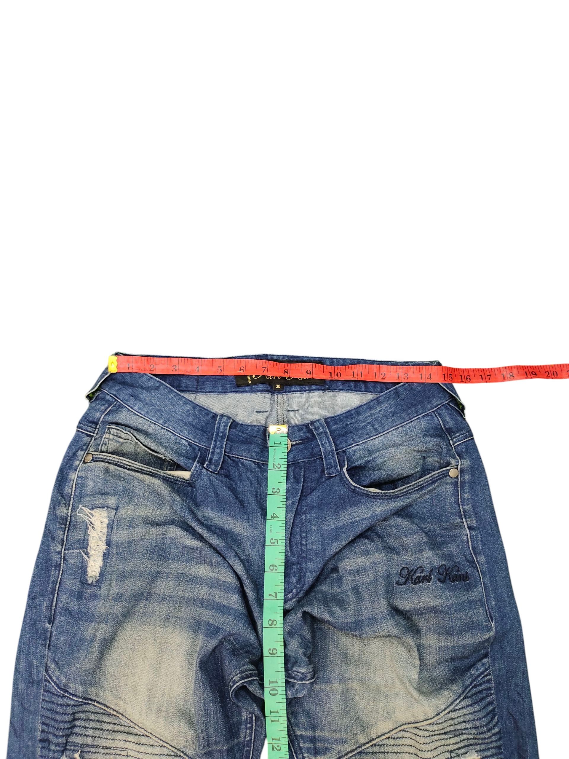 Karl Kani Vintage Karl Kani Distress Moto Biker Denim Pants Size US 30 / EU 46 - 10 Thumbnail