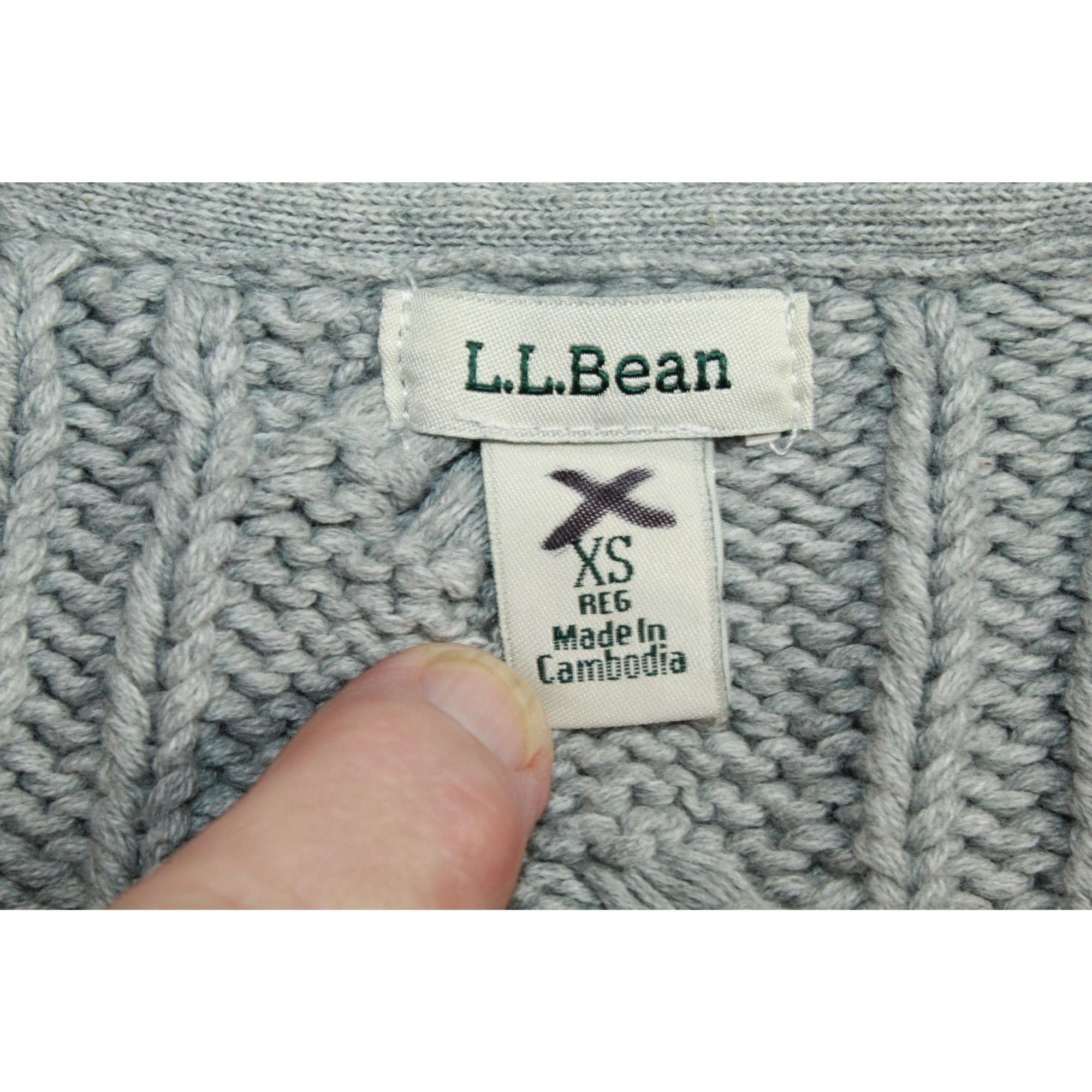 L.L. Bean LL Bean Womens Double L Cable Sweater Zip Cardigan Preppy Ou Size XS / US 0-2 / IT 36-38 - 9 Thumbnail