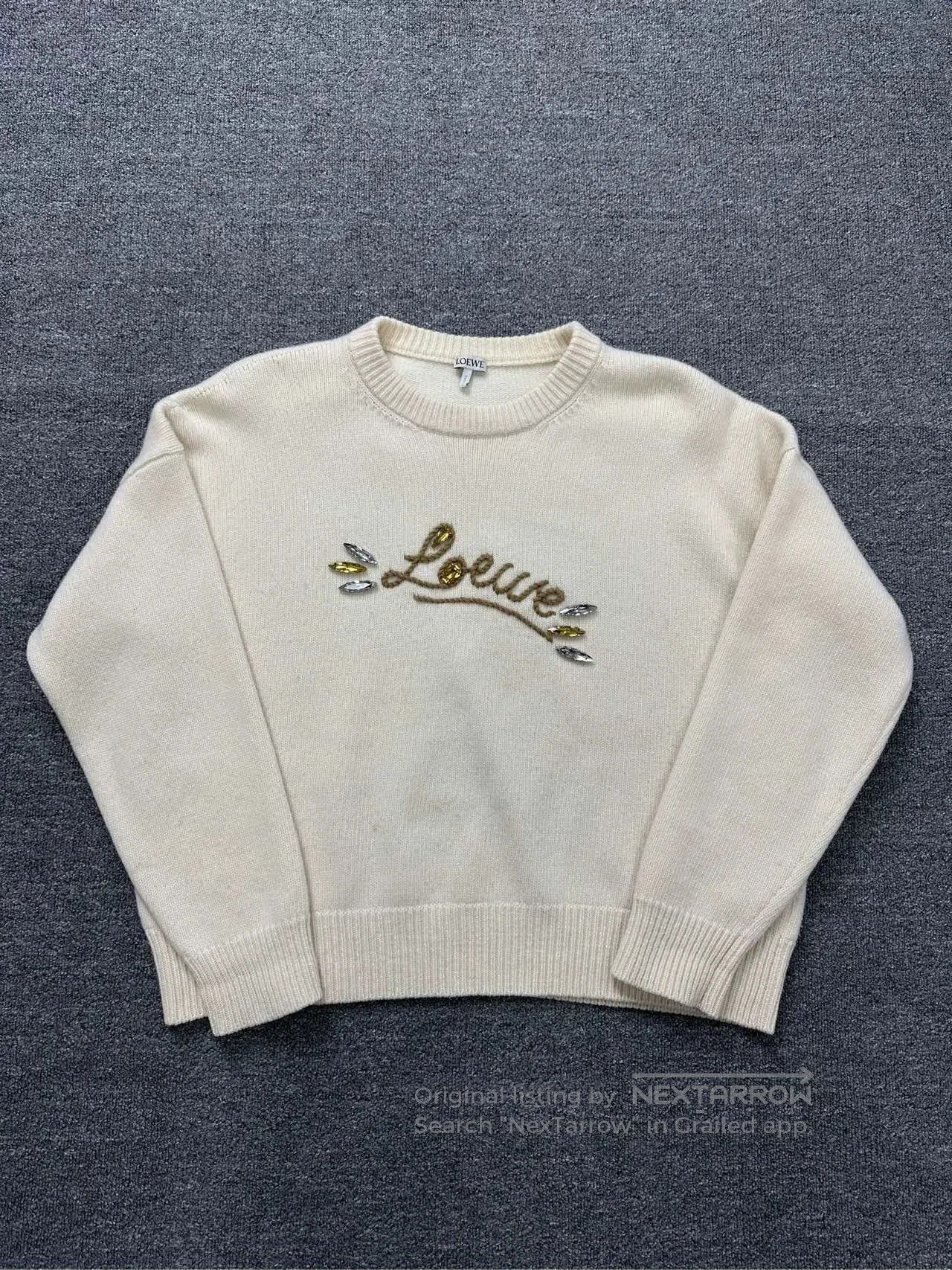 Loewe Loewe Crystal Logo Knit Sweater. Size US L / EU 52-54 / 3 - 1 Thumbnail